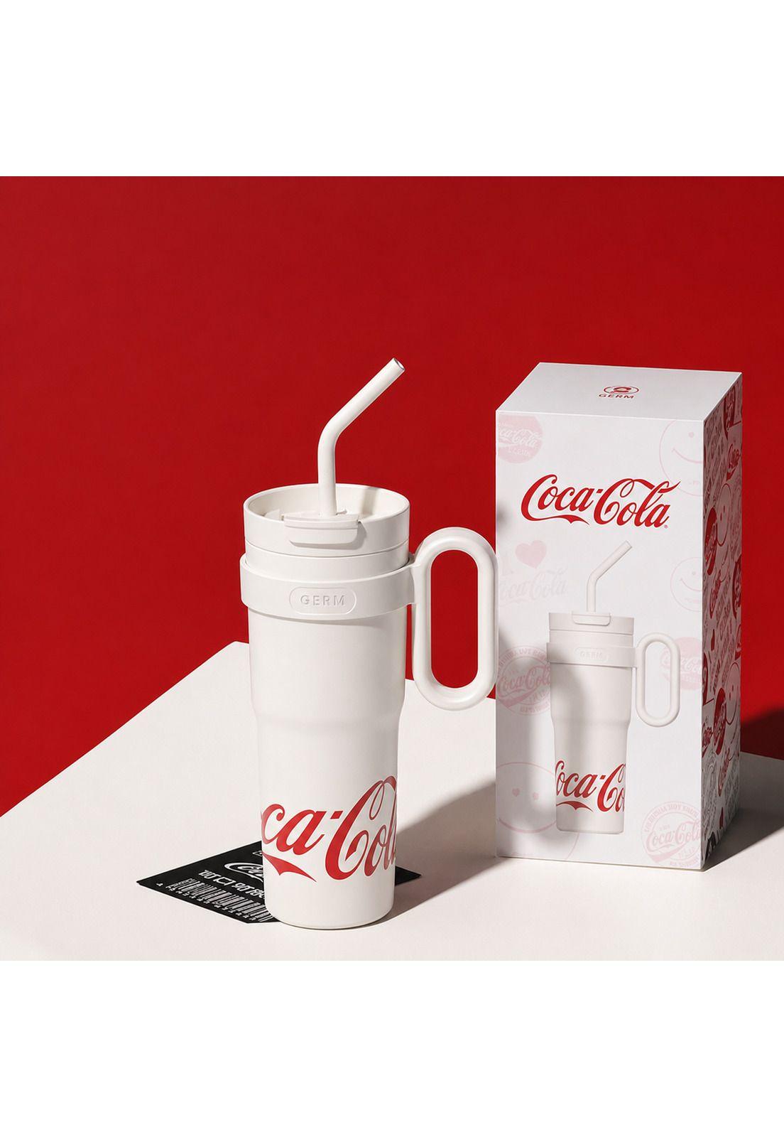 Vaso Térmico GERM Coca-Cola 1100ML White Acero Inoxidable-7