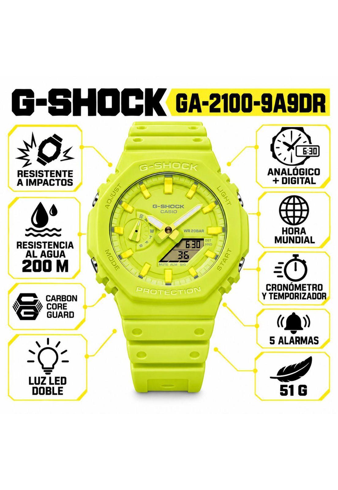 Reloj Deportivo G-SHOCK GA-2100-9A9DR-6