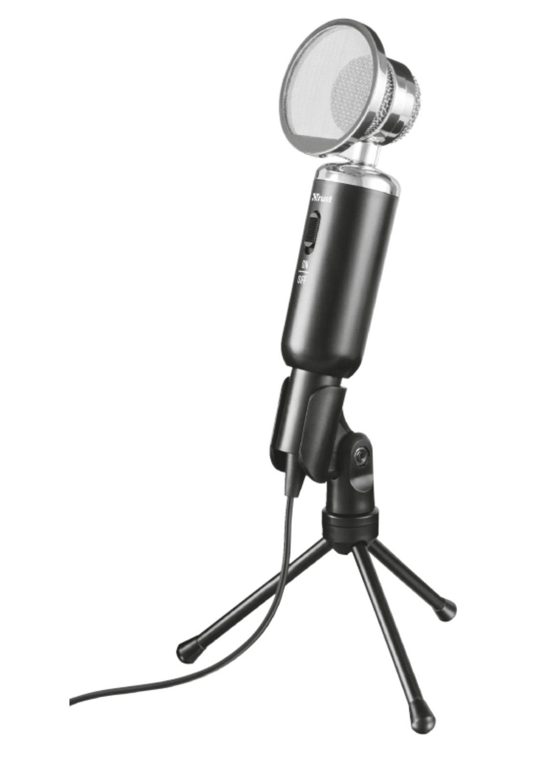 Microfono de Escritorio Trust Madell Jack 3.5mm con Filtro POP-3