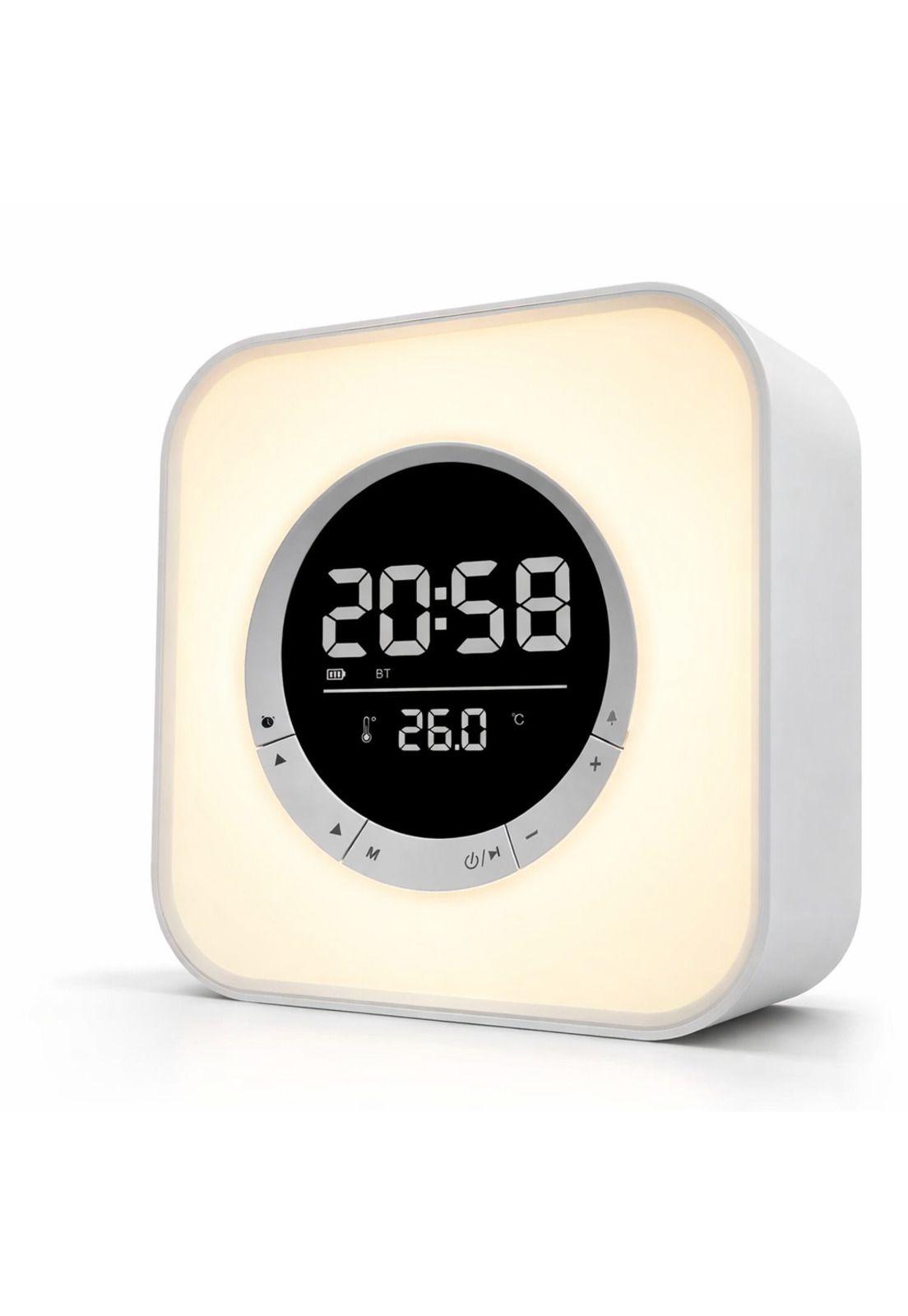 Parlante Bluetooth RGB Despertador Reloj Temperatura SPG-134-2