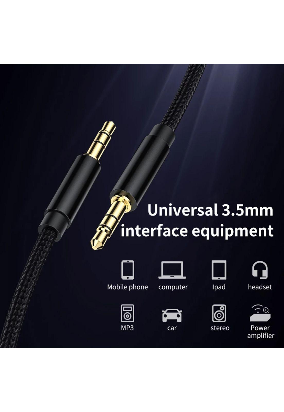 Cable De Audio Premium 1x1 Acordonado con Textil 1.8m HiFI-2