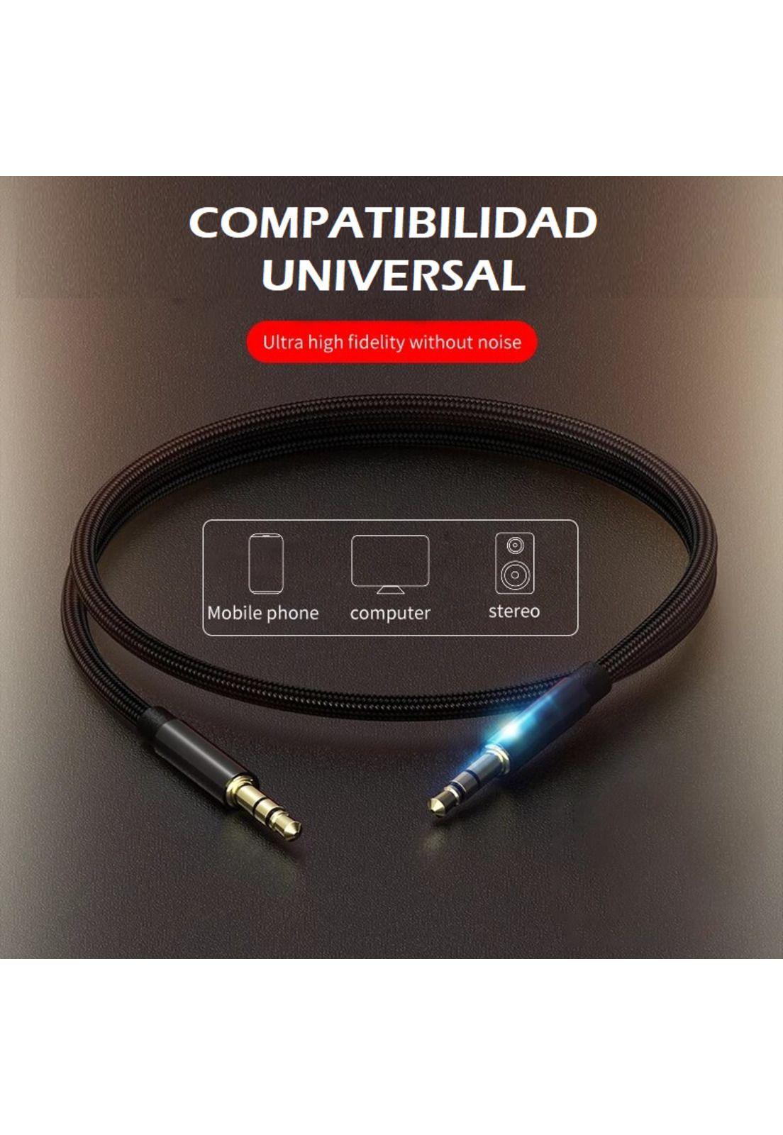 Cable De Audio Premium 1x1 Acordonado con Textil 1.8m HiFI-5