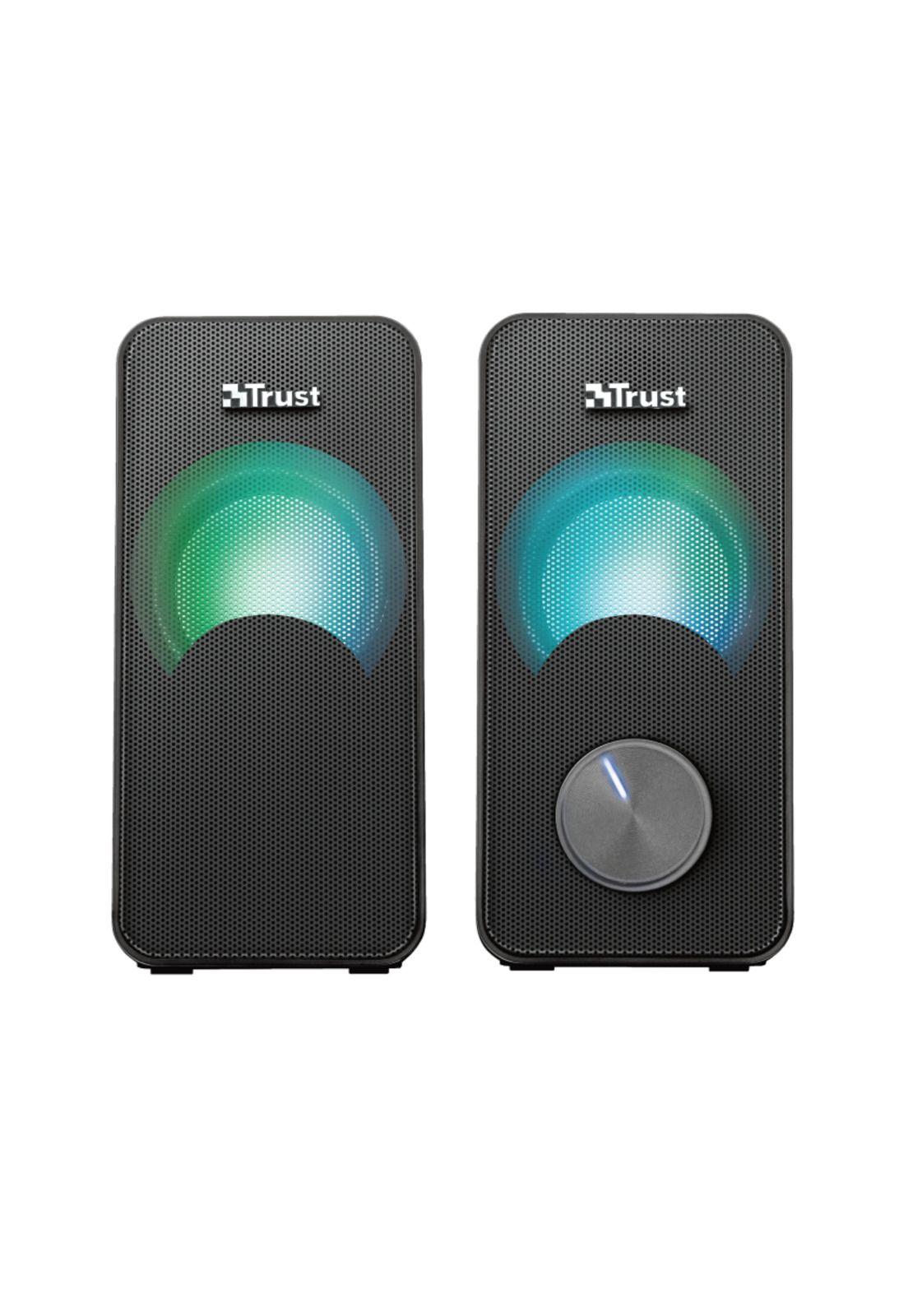 Parlantes USB con Luces RGB de 12W de Escritorio Trust Arys-4