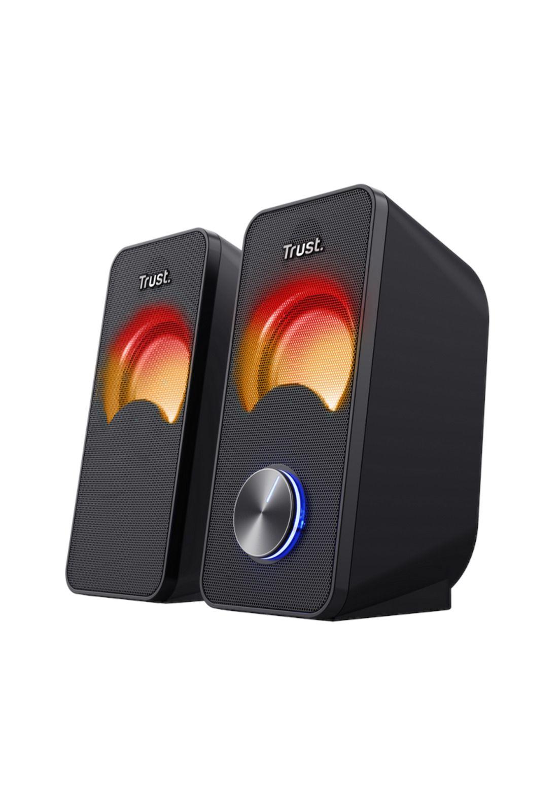 Parlantes USB con Luces RGB de 12W de Escritorio Trust Arys-2