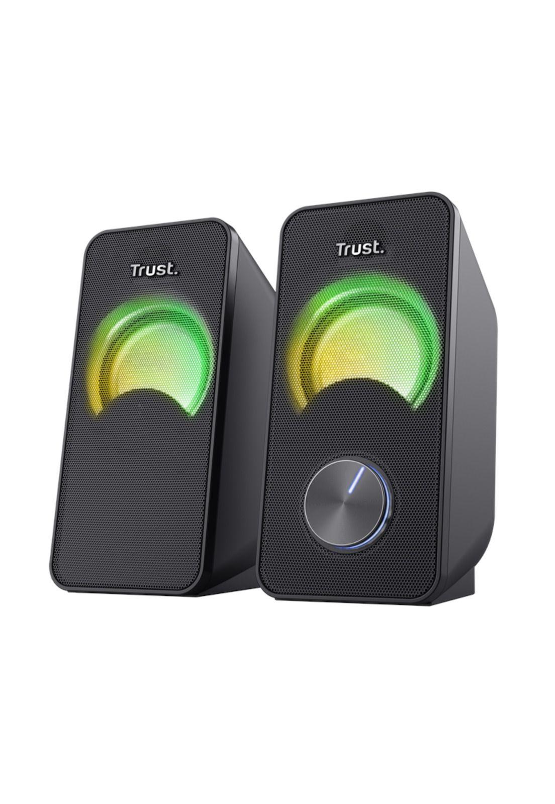 Parlantes USB con Luces RGB de 12W de Escritorio Trust Arys-3