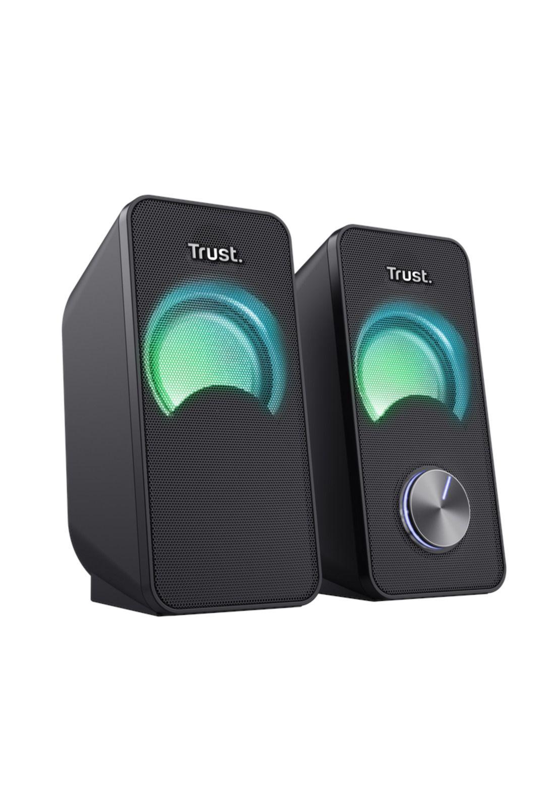 Parlantes USB con Luces RGB de 12W de Escritorio Trust Arys-7