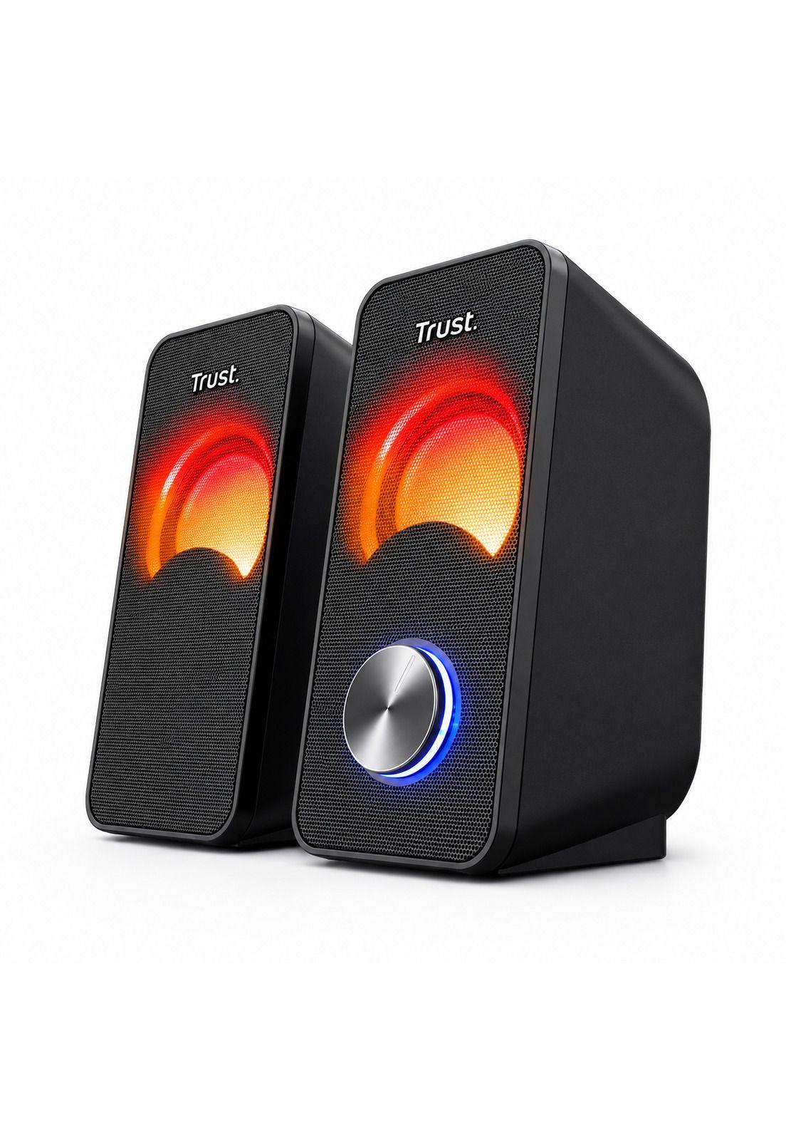Parlantes USB con Luces RGB de 12W de Escritorio Trust Arys-3