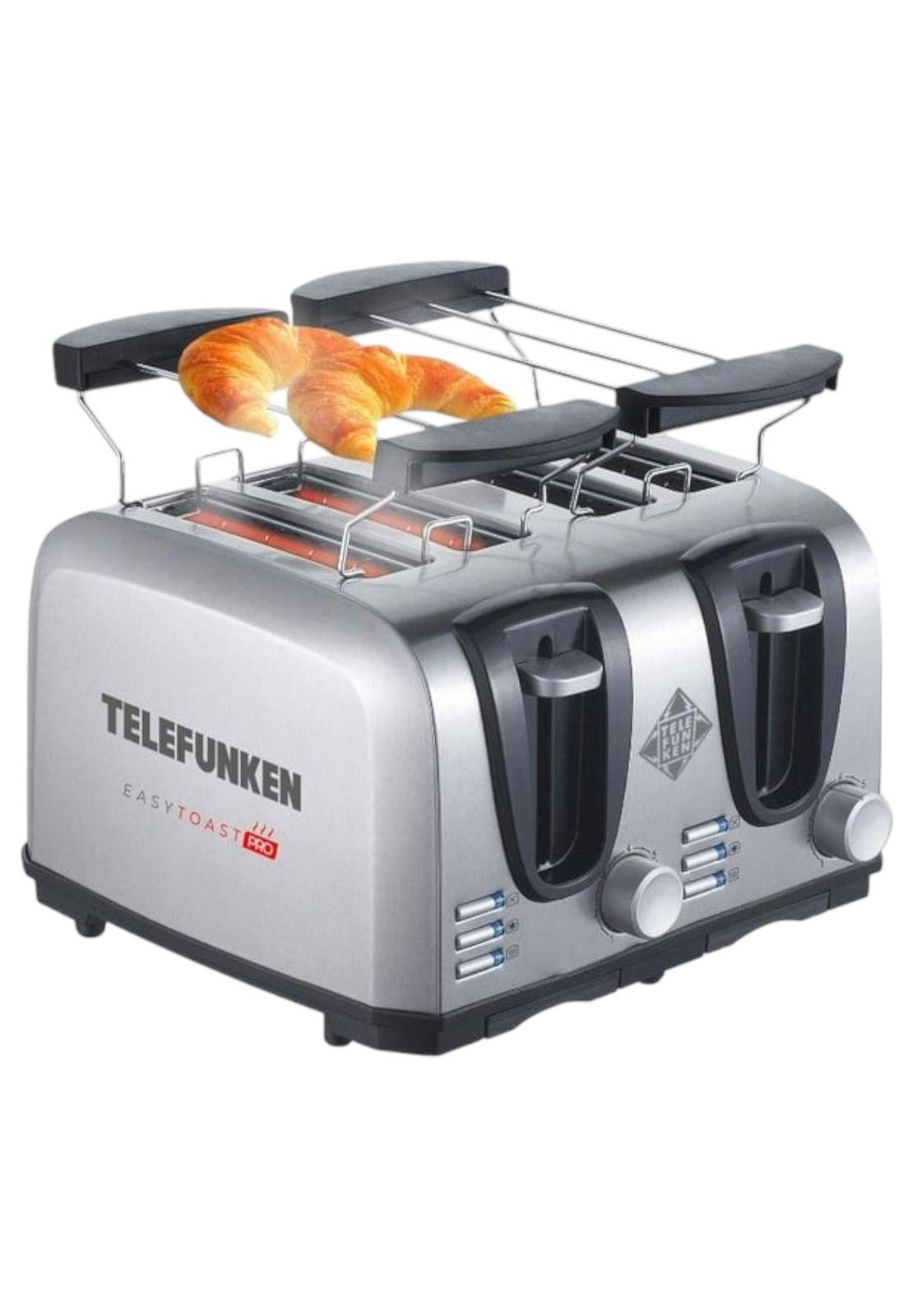 Tostador Eléctrico Doble  (4en1) Easy Toast Pro Inox 1450W-2