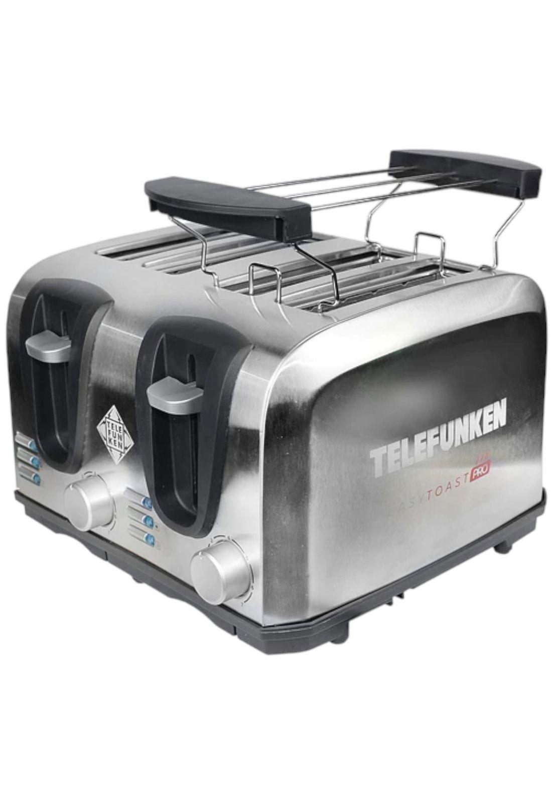 Tostador Eléctrico Doble  (4en1) Easy Toast Pro Inox 1450W-4