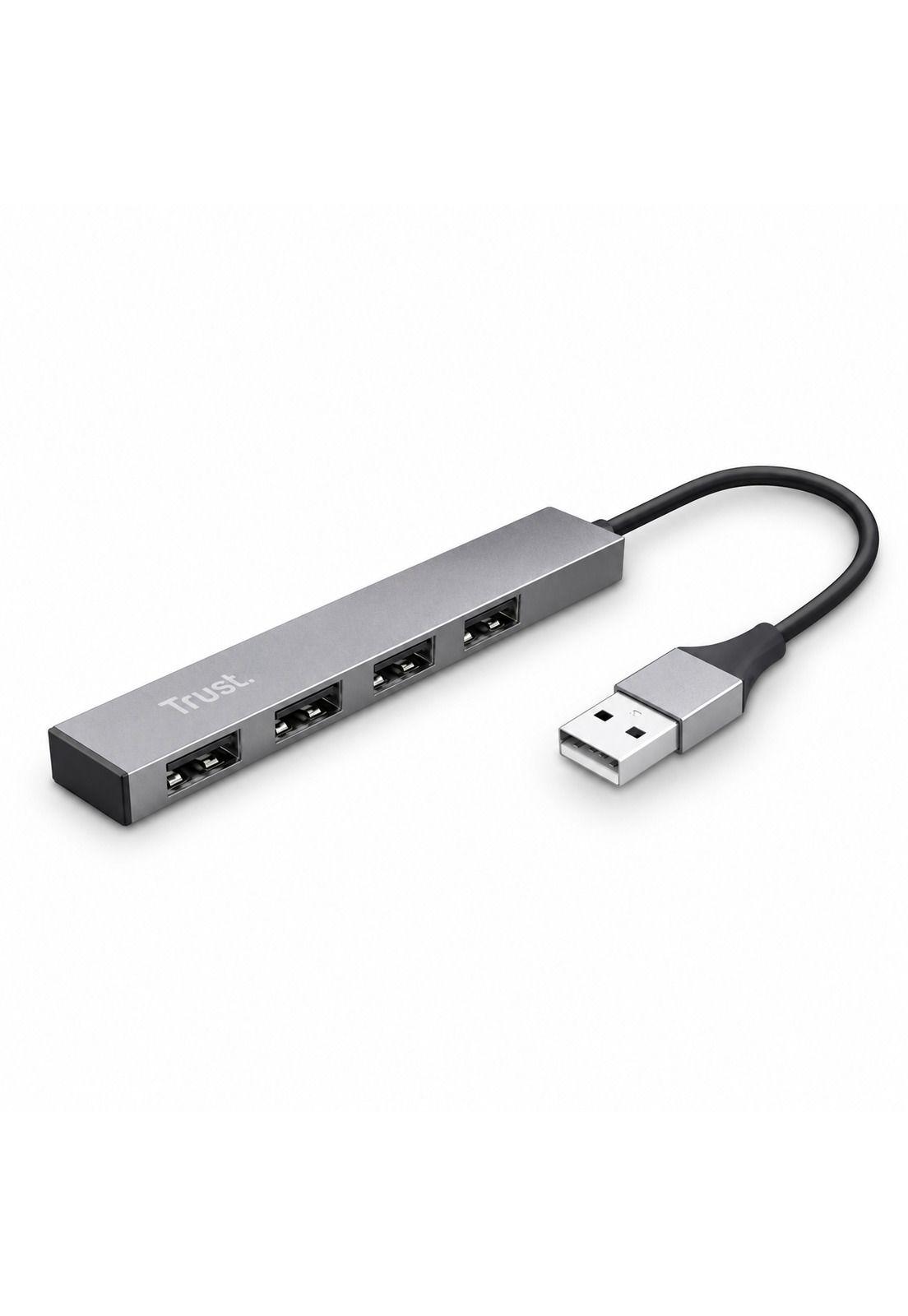 Hub Usb Trust Halyx 4 Puertos Usb 2.0 Flat Aluminium High Speed-9