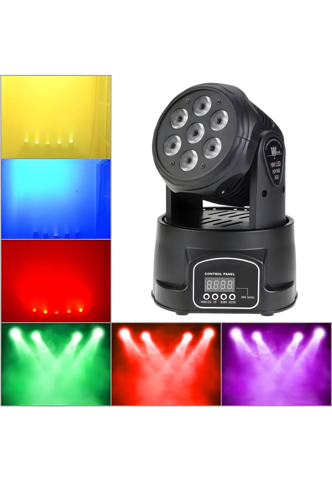 Cabeza Robótica Ritmica DMX DJPower Full RGB LED 56W M070Pro-5