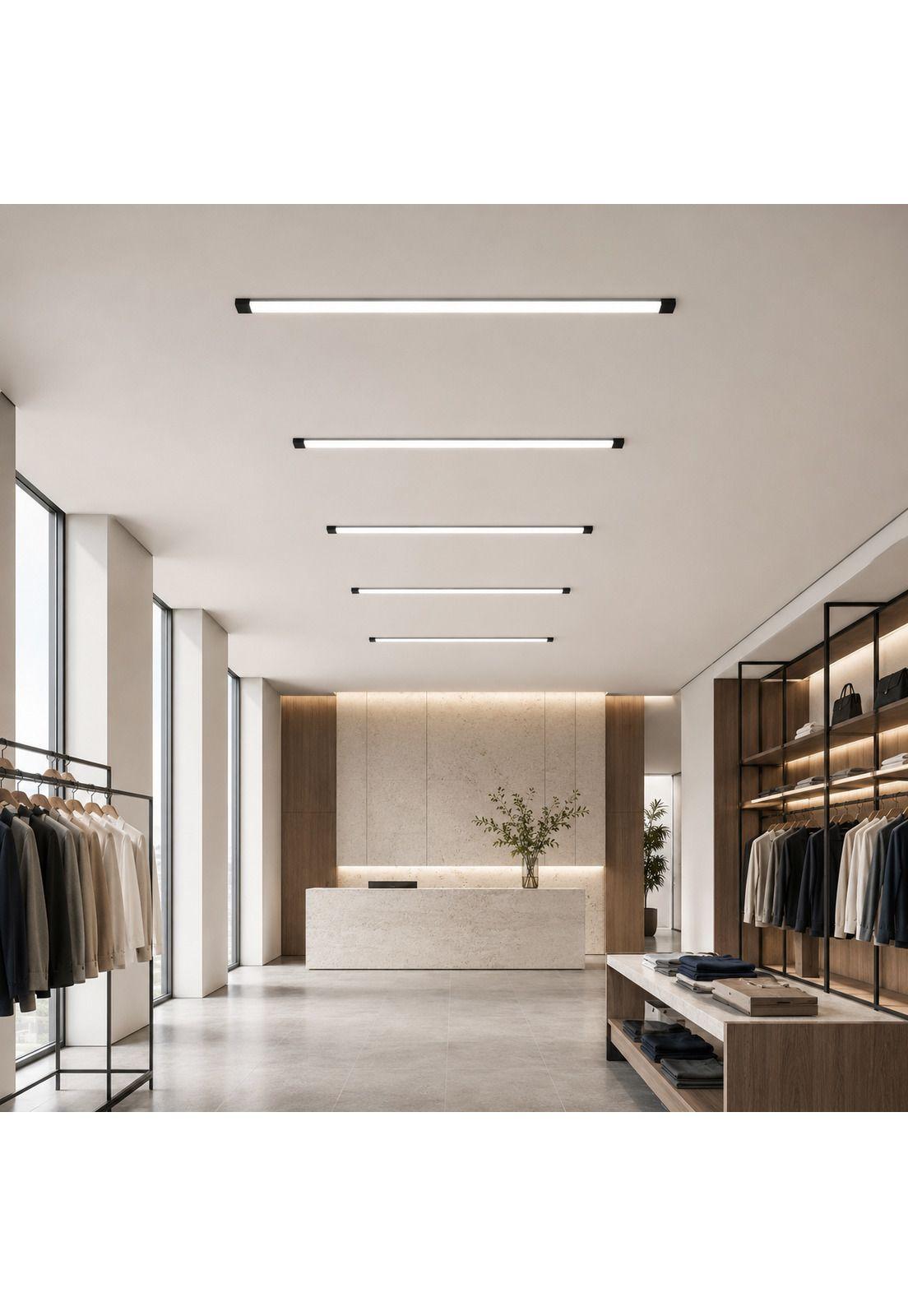 Panel LED Lineal Ultra Delgado 120 cm 50W  Alta Eficiencia-7