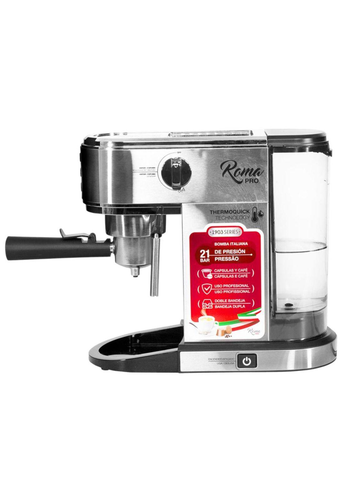 Cafetera Profesional Express Termo Quick Roma Pro 21 Bar 1LT-4