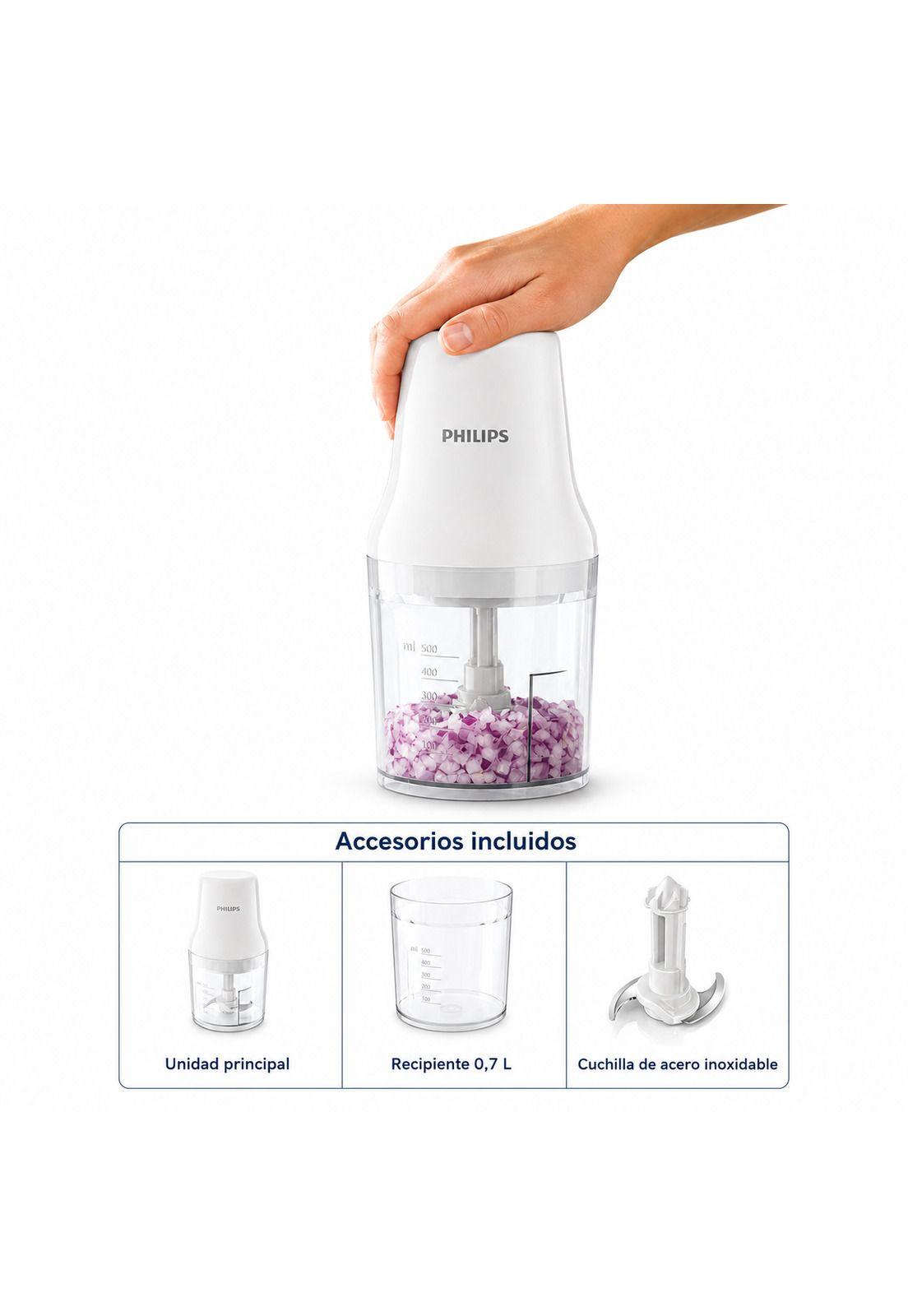 Picadora Philips HR1393 Multifuncional 700ML - 450W - Inox-4