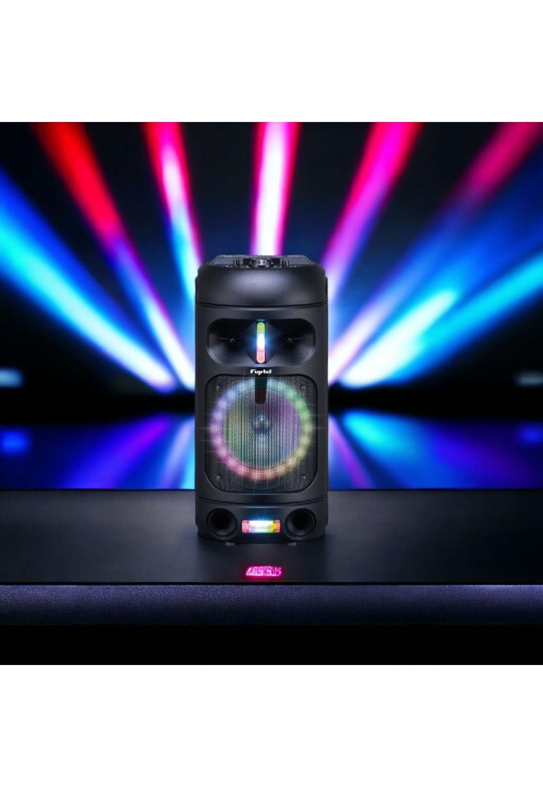 Parlante Karaoke BT RGB con Micrófono Recargable Fujitel 802-2