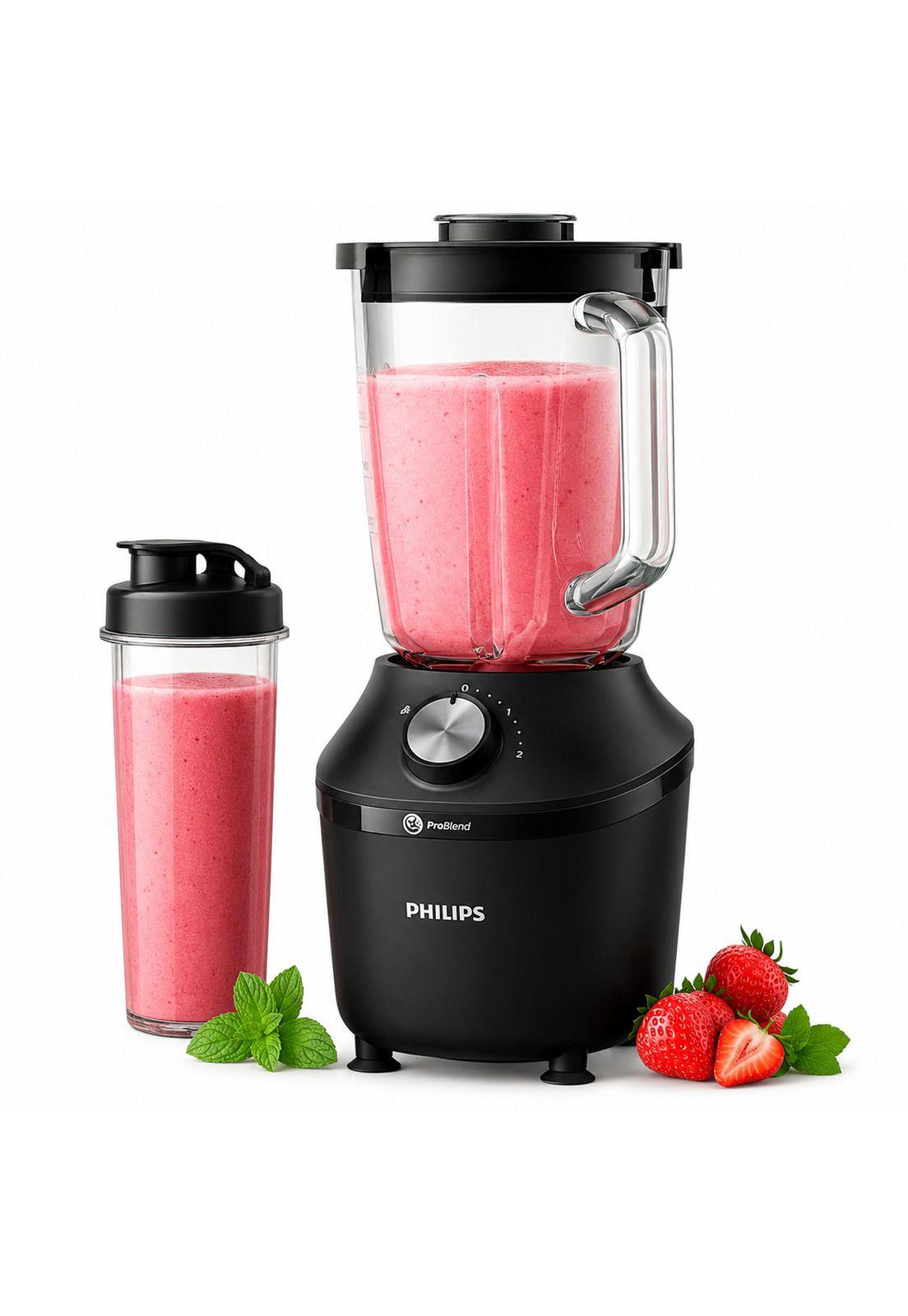 Licuadora Philips 600W con Jarra de Vidrio Problend HR2291-0