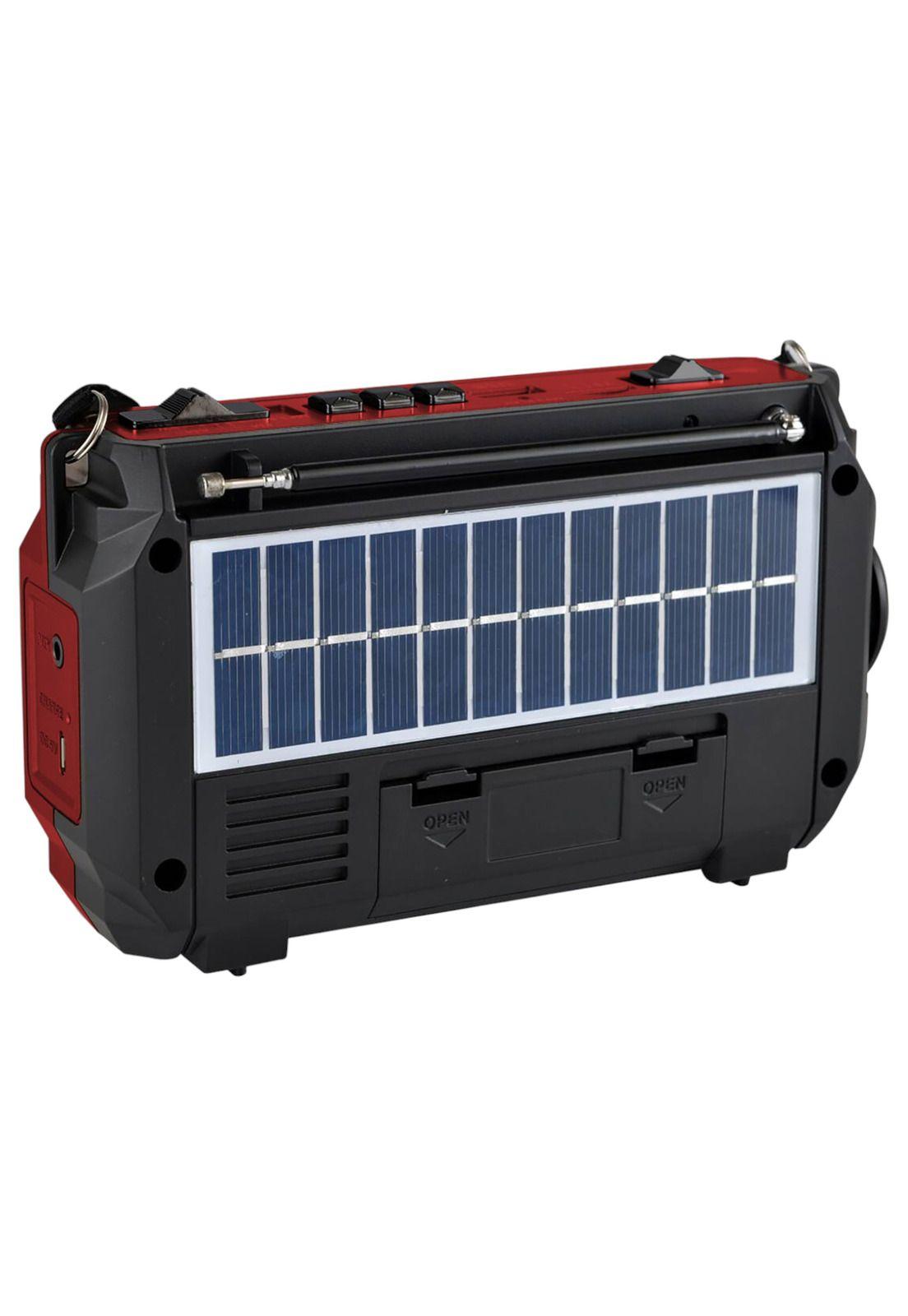 Radio de Emergencia Solar Recargable + Dinamo AM/ FM/ SW/ BT-2