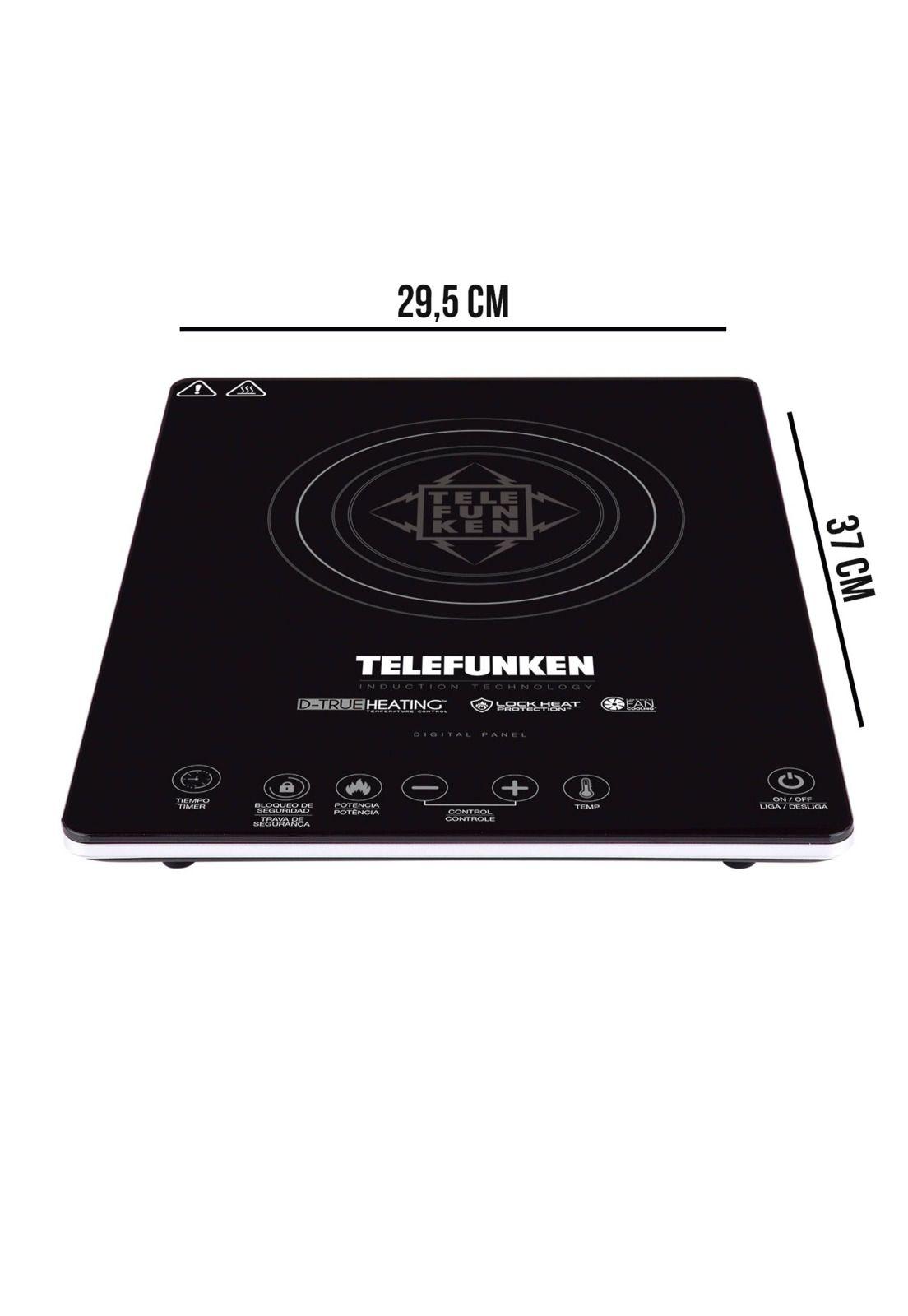 Cocina Eléctrica Encimera de Inducción Touch 2100W/ 60°/240°-4