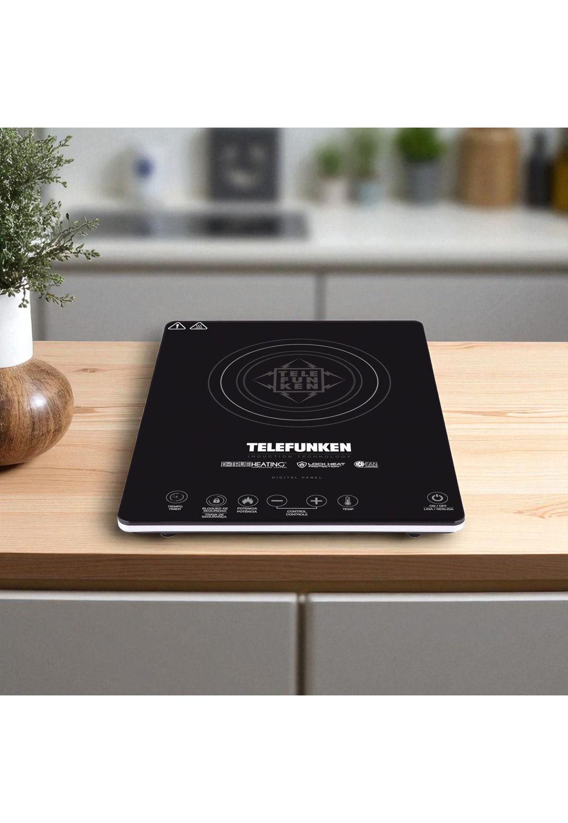 Cocina Eléctrica Encimera de Inducción Touch 2100W/ 60°/240°-4