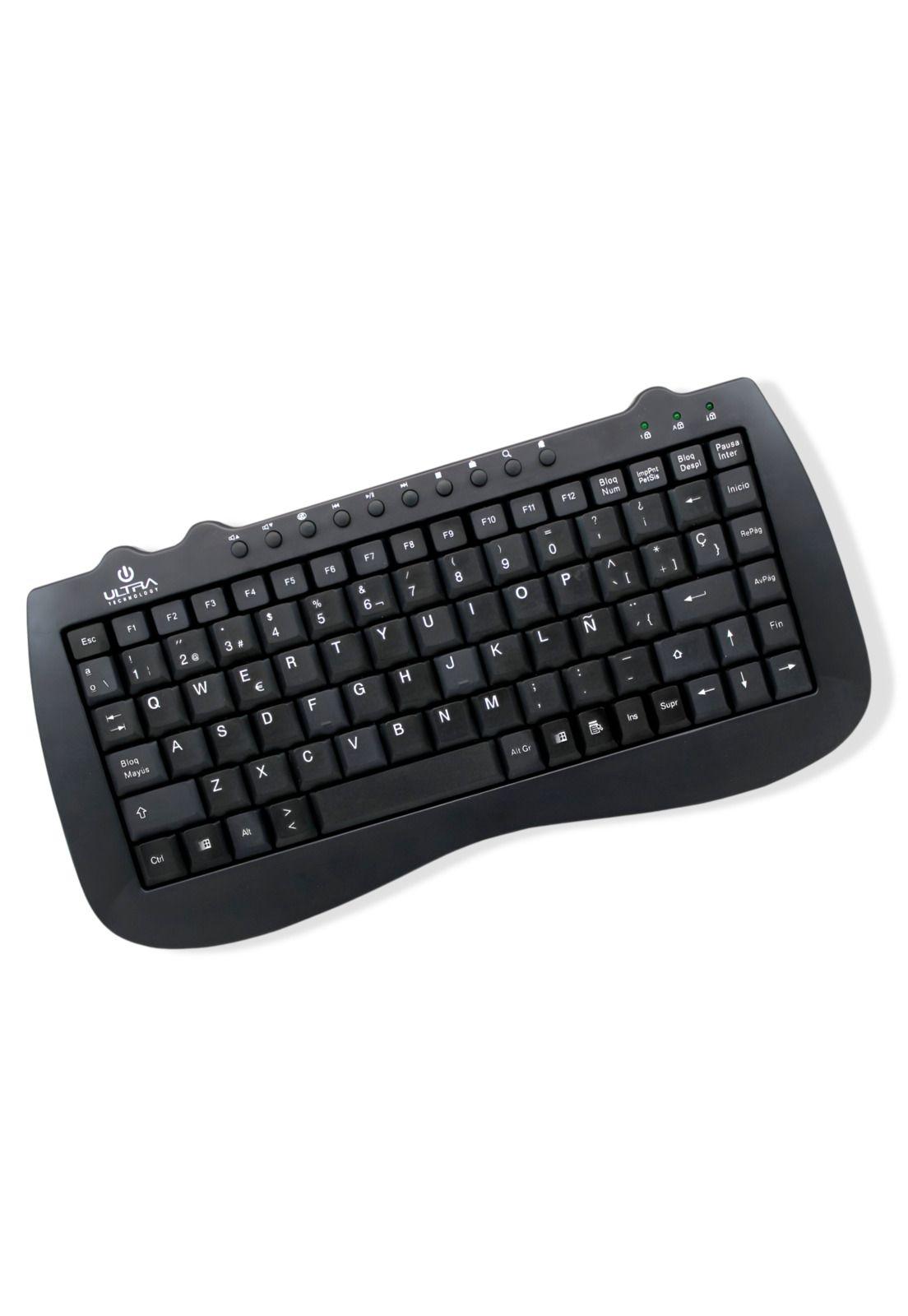 Mini Teclado USB Multimedia Ultra Compacto  K115U-2