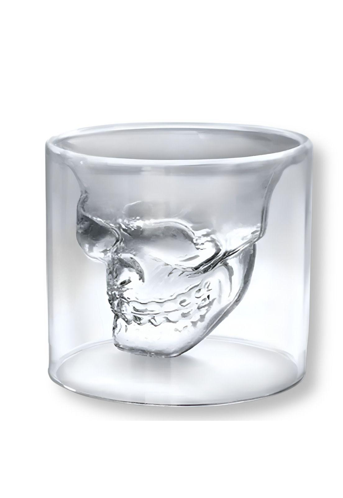 Pack de 4 Vasos para Whiskey Calavera Maya 150ML Doble Fondo-2