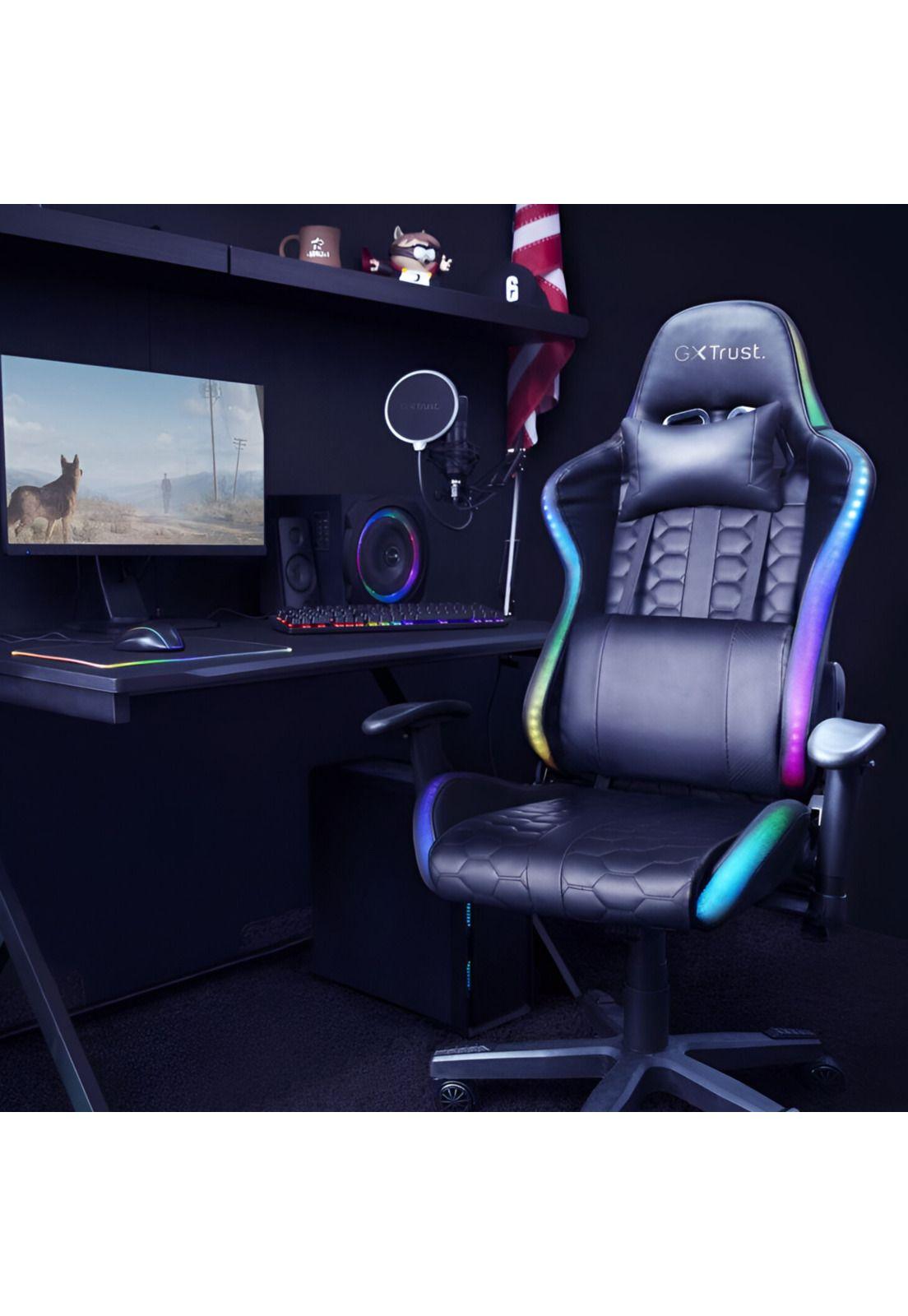 Silla Gamer Trust Rizza FULL RGB Comfort Plus GXT 716-9