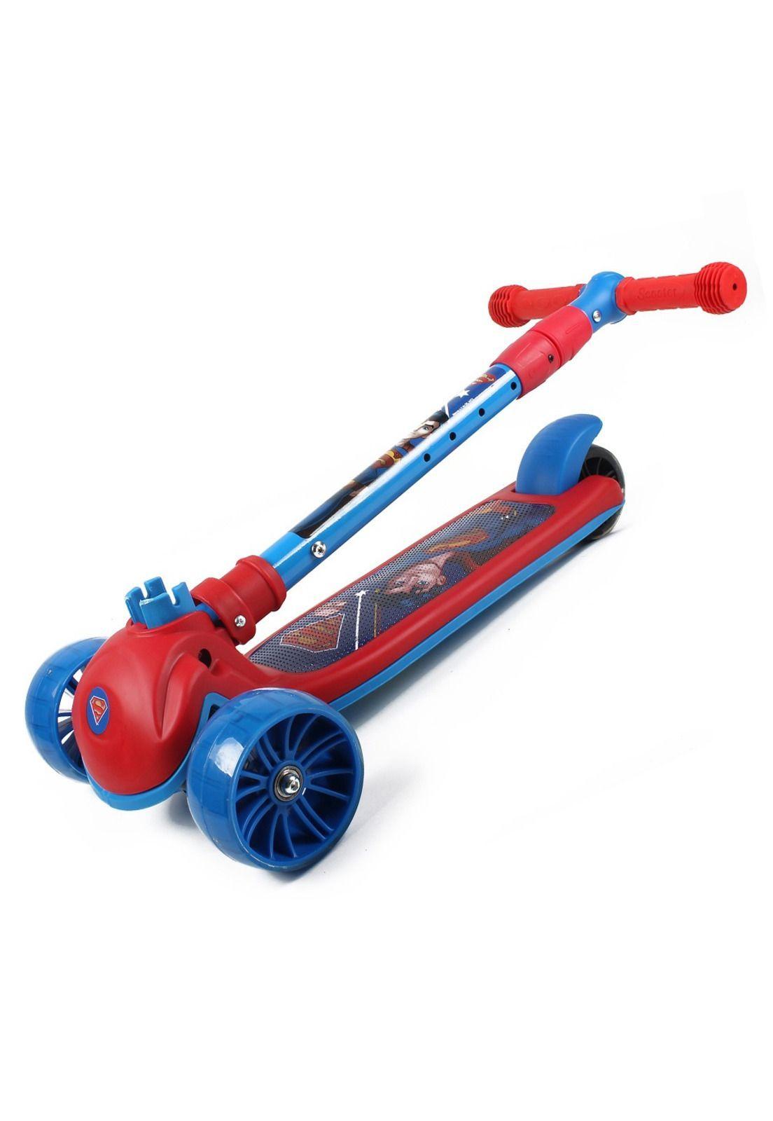 Scooter Infantil Reforzado Superman DC Comics de 3 Ruedas-4