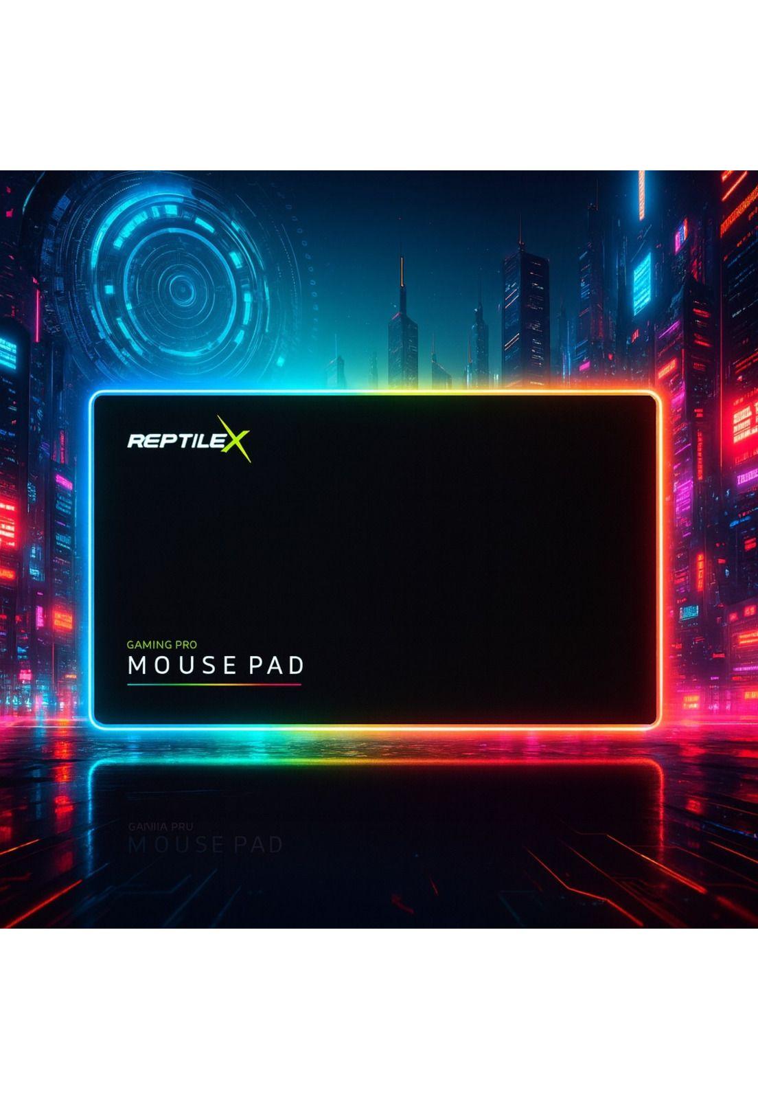 Mouse Pad Gamer Reptilex con IluminaciónRgb 250X350mm Rx0023-3