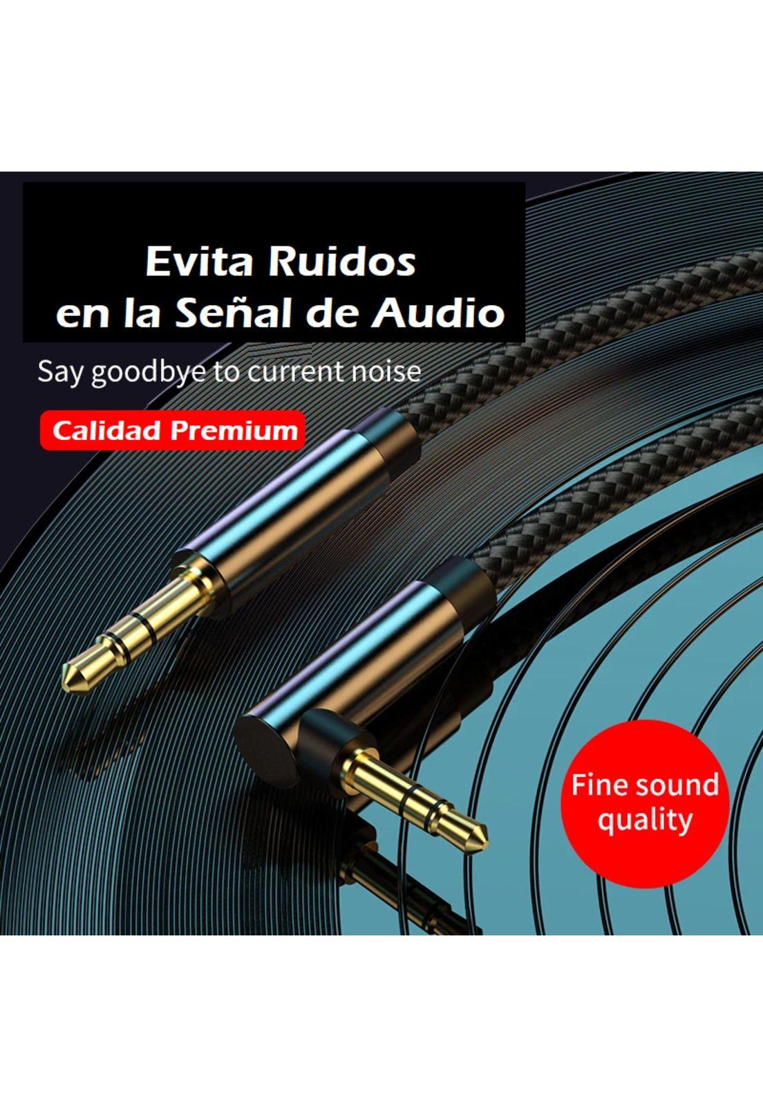 Cable De Audio Premium 1x1 Jack 3.5mm Acordonado 3MT-2