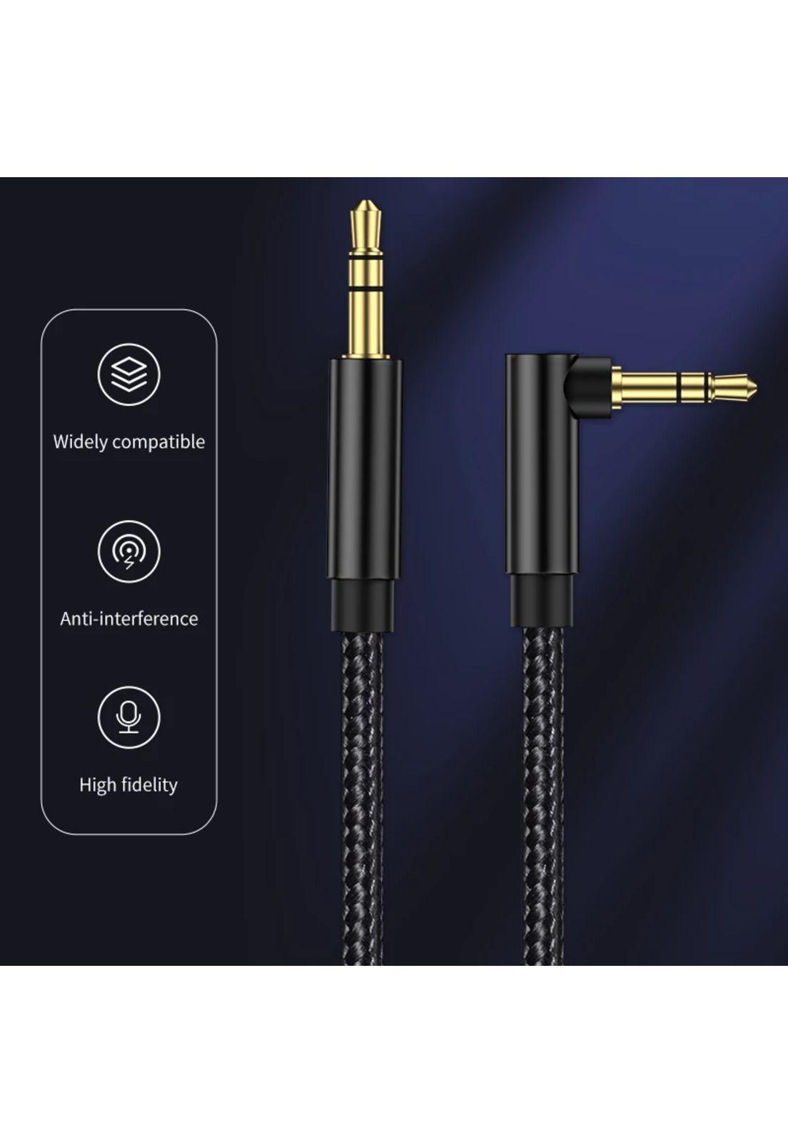 Cable De Audio Premium 1x1 Jack 3.5mm Acordonado 3MT-5
