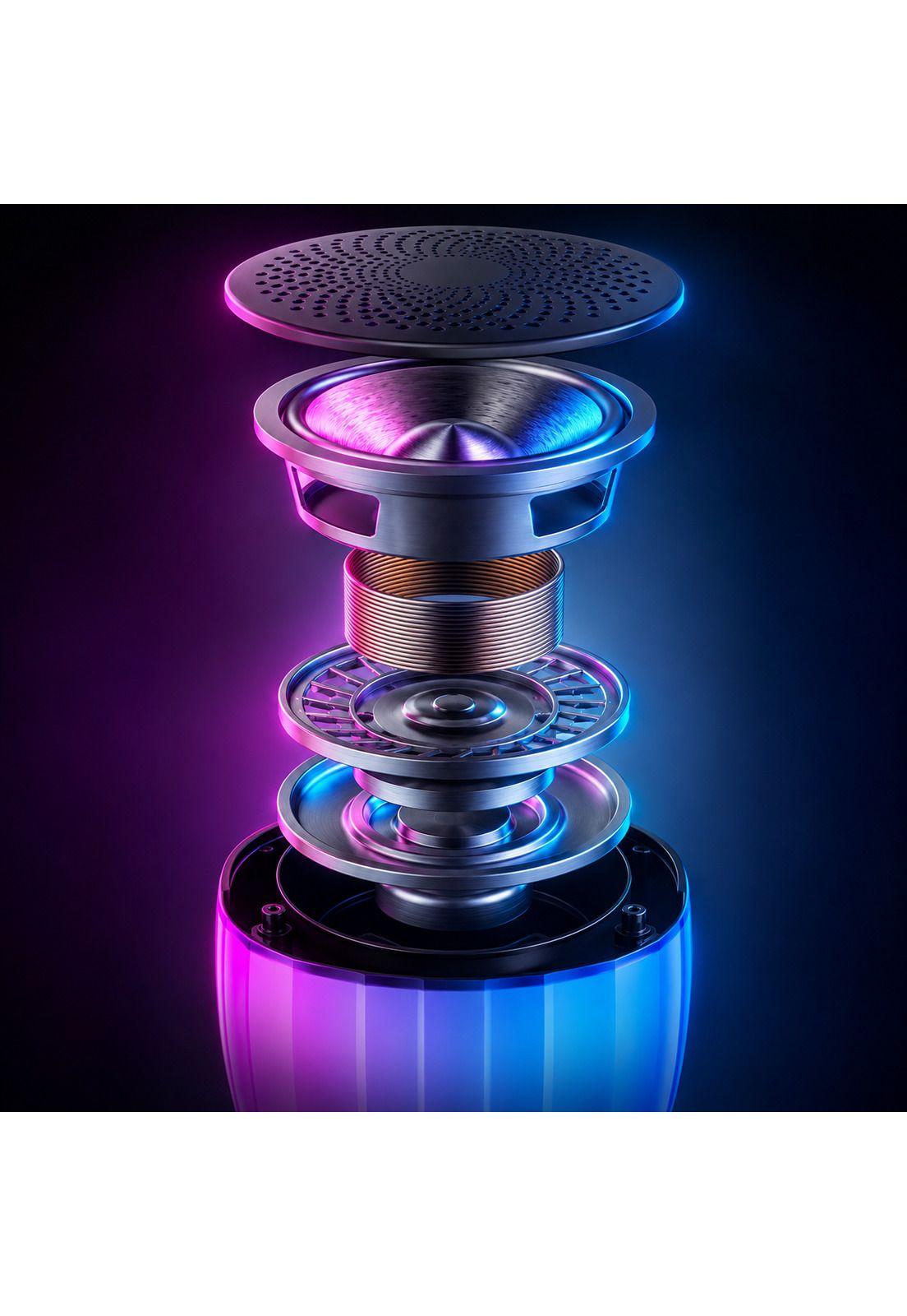 Parlante Portátil Bluetooth Lenovo K3 PLUS  FULL RGB USB-C-4