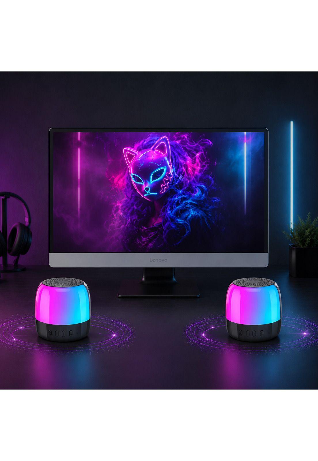 Parlante Portátil Bluetooth Lenovo K3 PLUS  FULL RGB USB-C-6