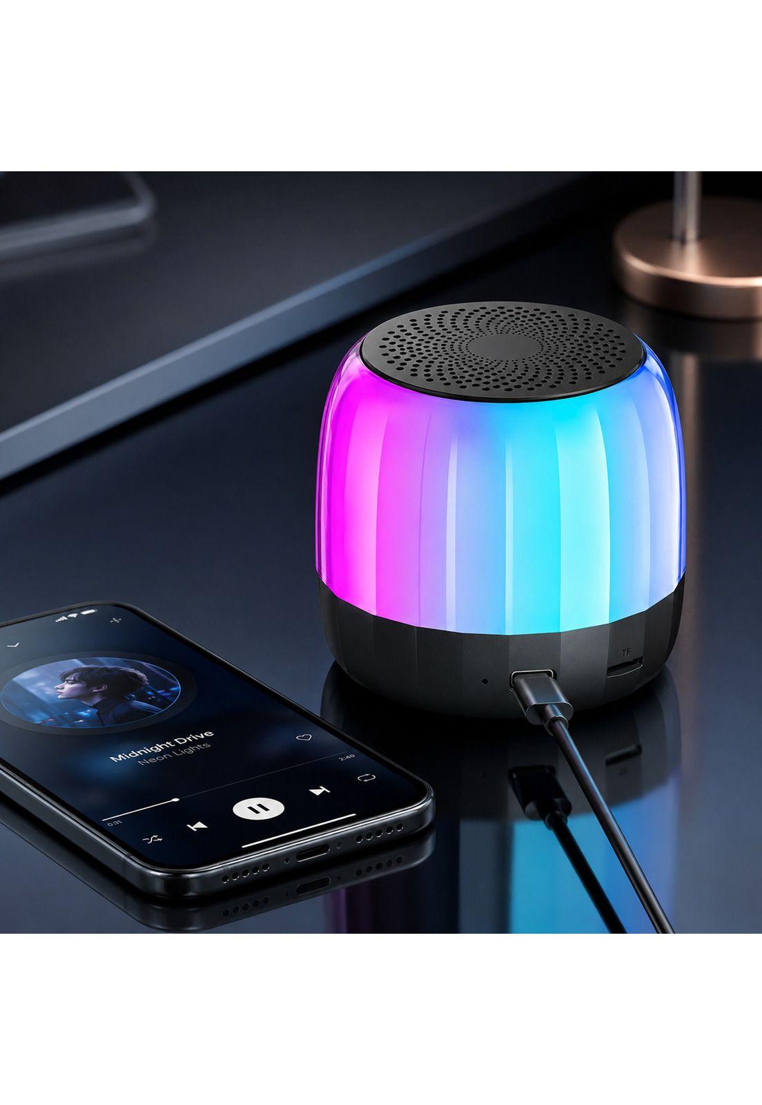 Parlante Portátil Bluetooth Lenovo K3 PLUS  FULL RGB USB-C-9
