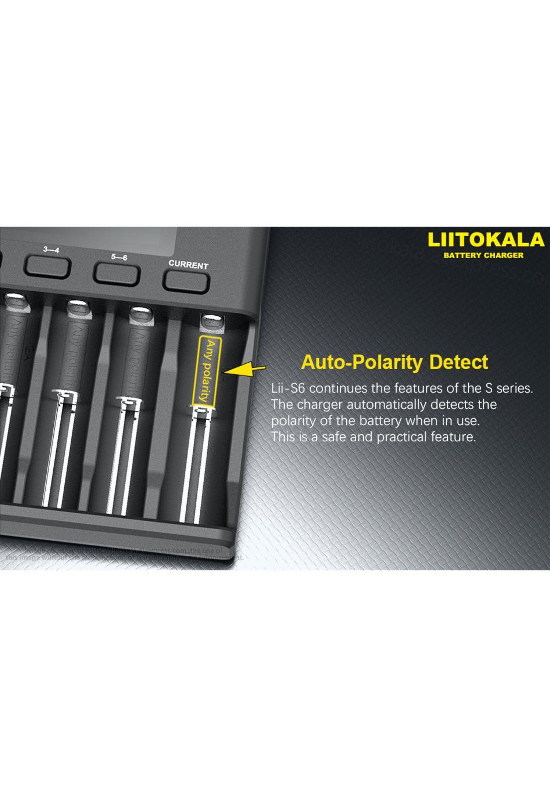 Cargador de Pilas Universal Carga Rápida para 6 Pilas TL110-9