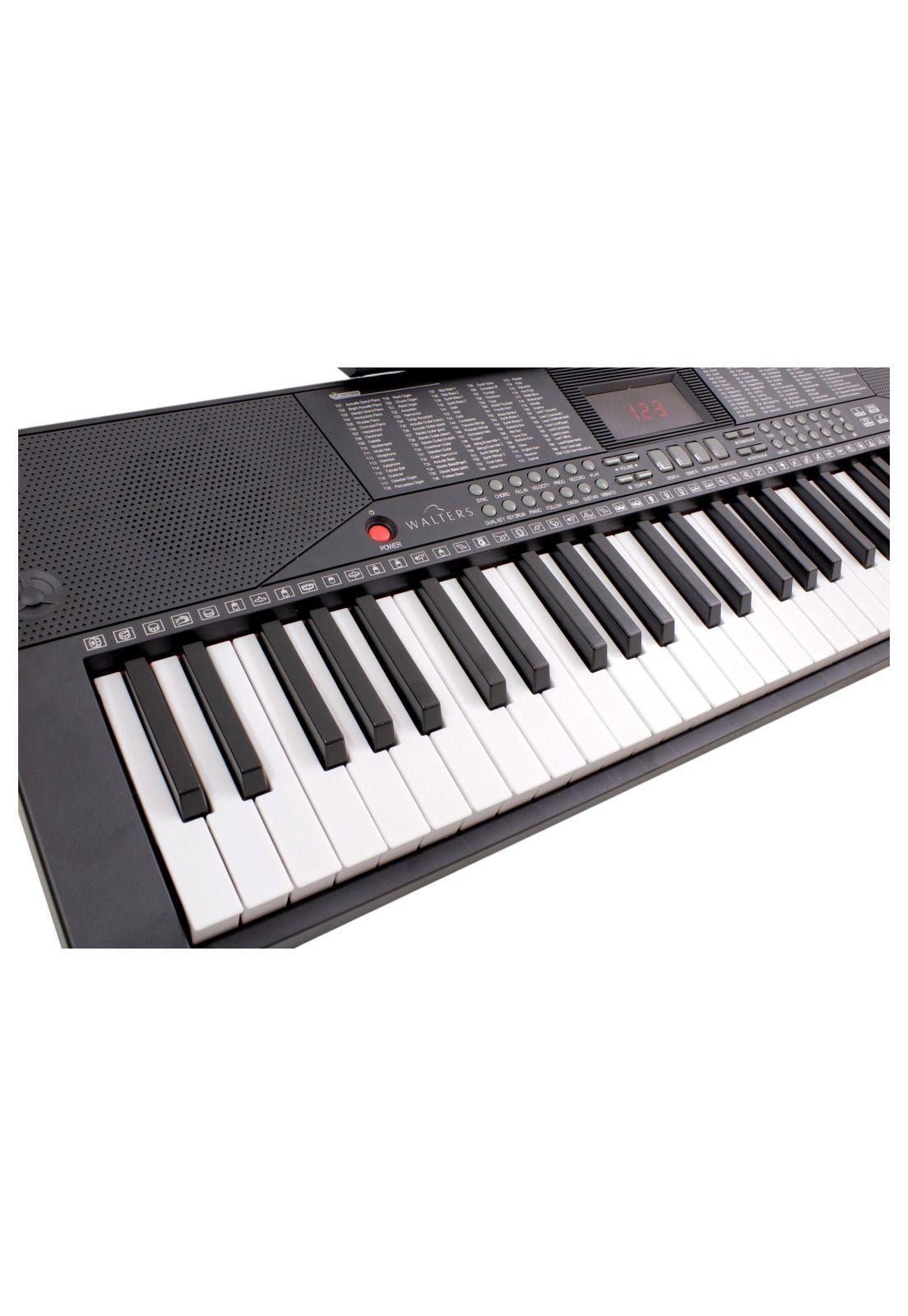 Teclado Musical Walters de 61 Notas con Display LED WPK-683B-2