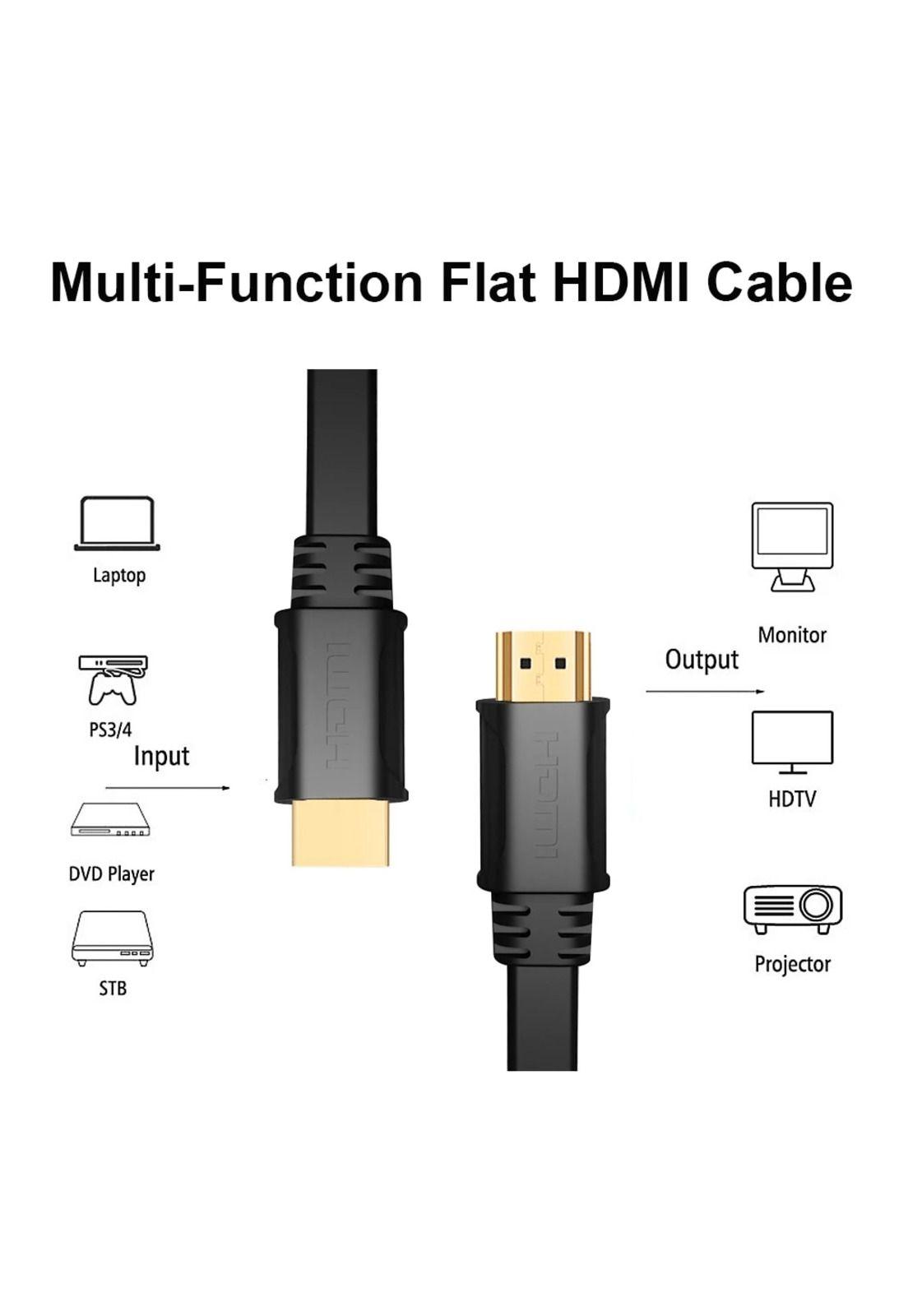 Cable HDMI Plano de 3 Metros con Compatibilidad 4K/FHD FT30-4
