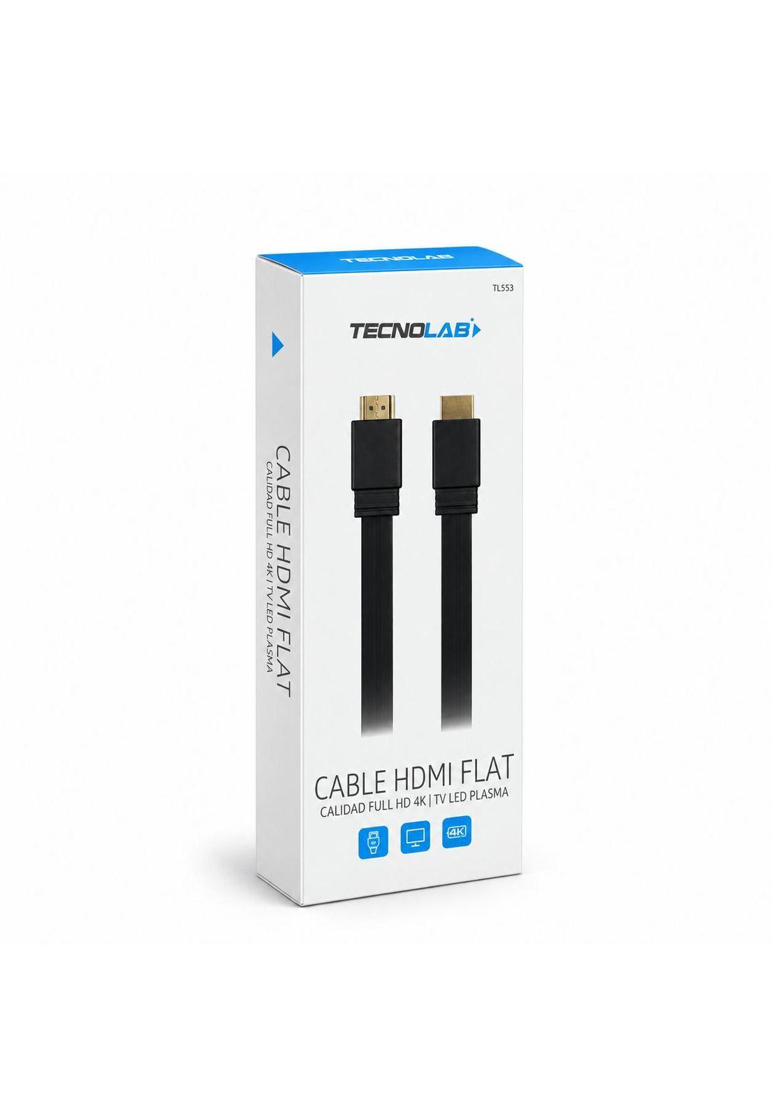 Cable HDMI Plano de 3 Metros con Compatibilidad 4K/FHD FT30-7