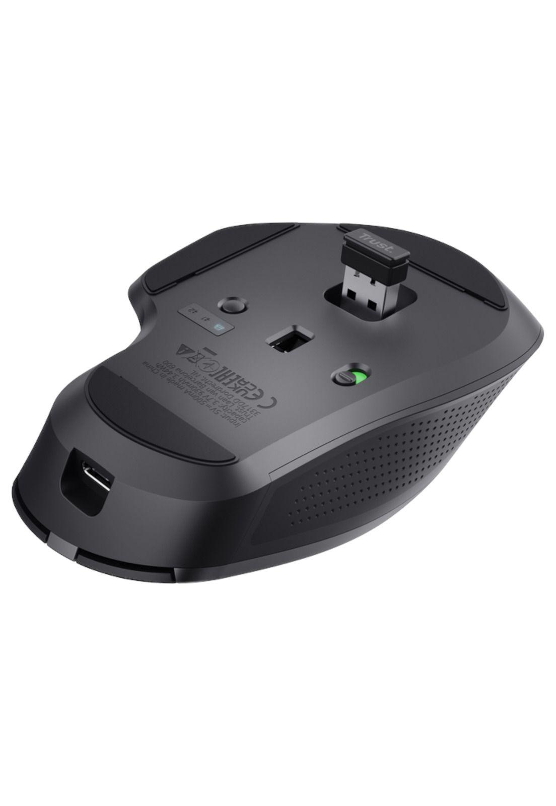 Mouse Dual Inalámbrico Recargable Trust OZAA+ Enterprise-4