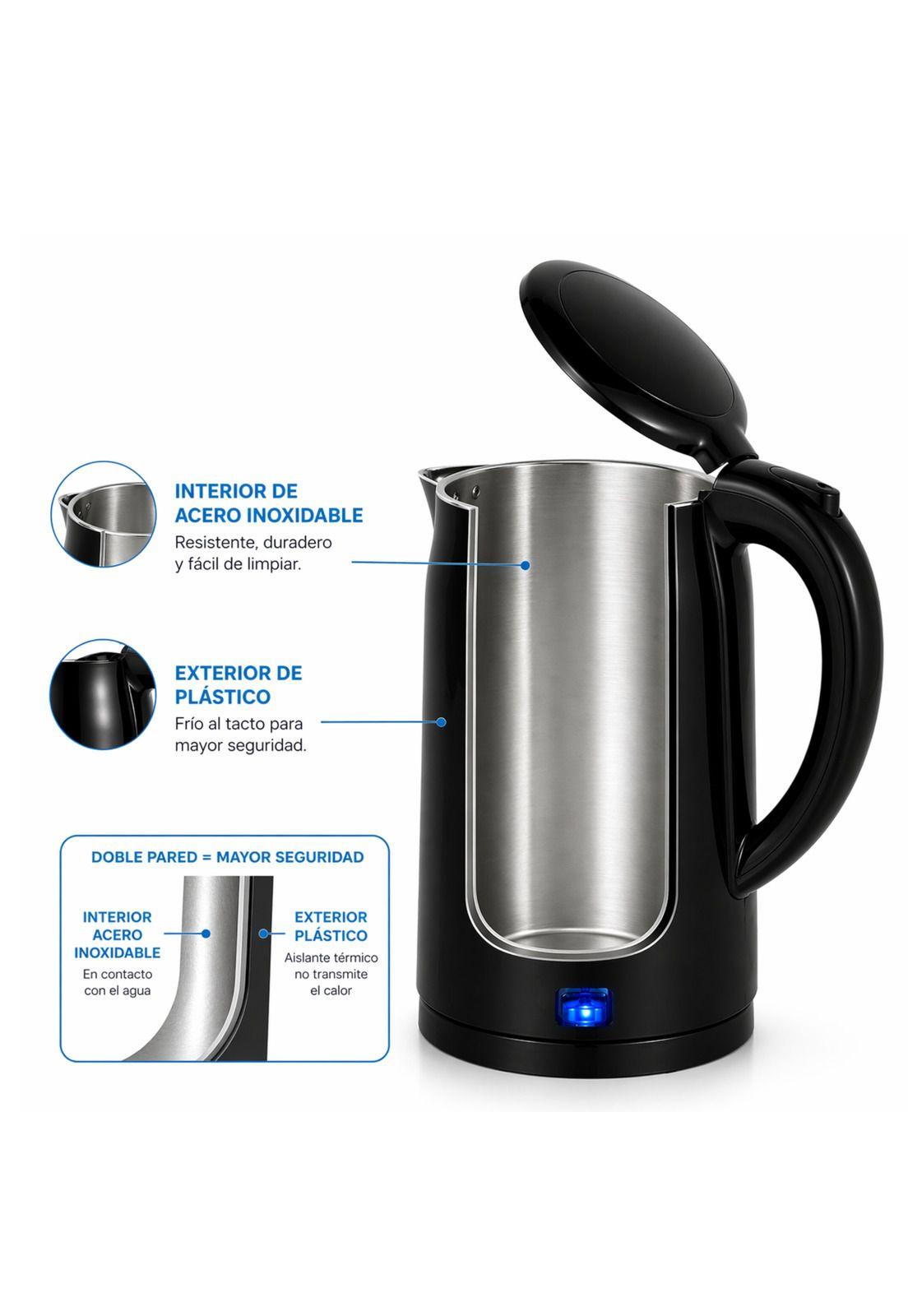 Hervidor de Doble Pared Midea 1.7LT con Base Giratoria 360°-5