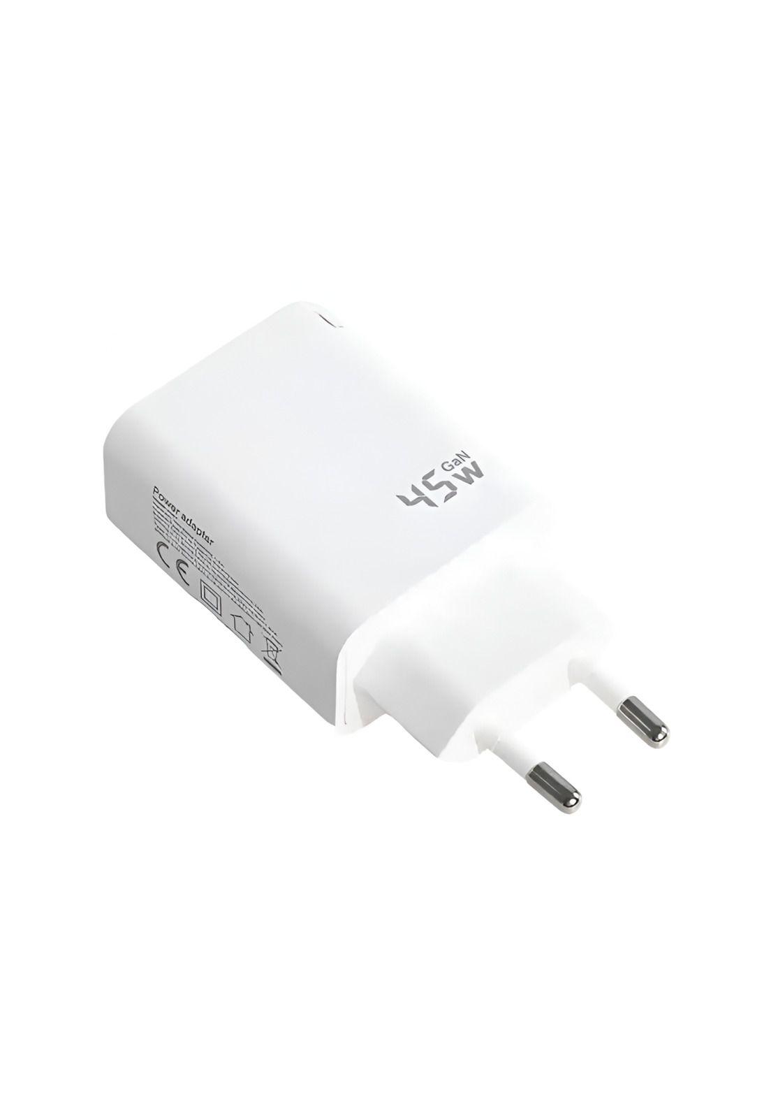 Cargador Pared 45W GAN PD Type-C + USB Tecmaster SEC 200540-6