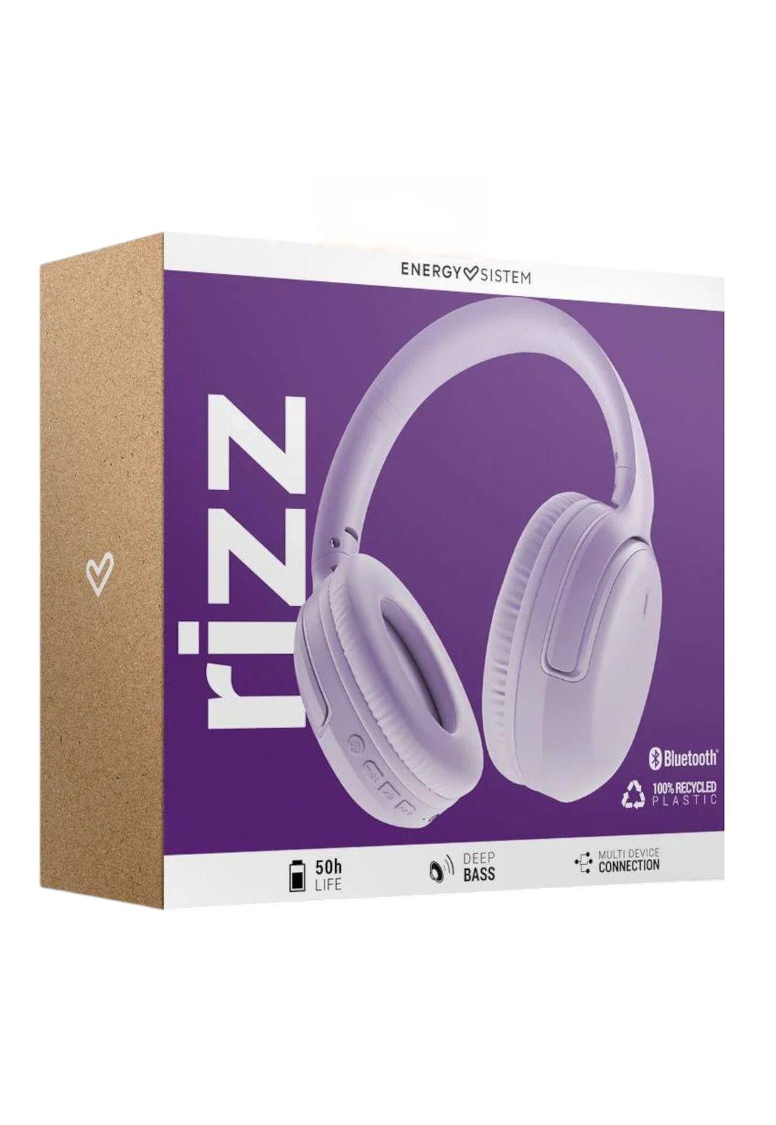 Audífonos Bluetooth Energy Sistem Rizz Fold Violet Deep Bass 50 Hrs-4