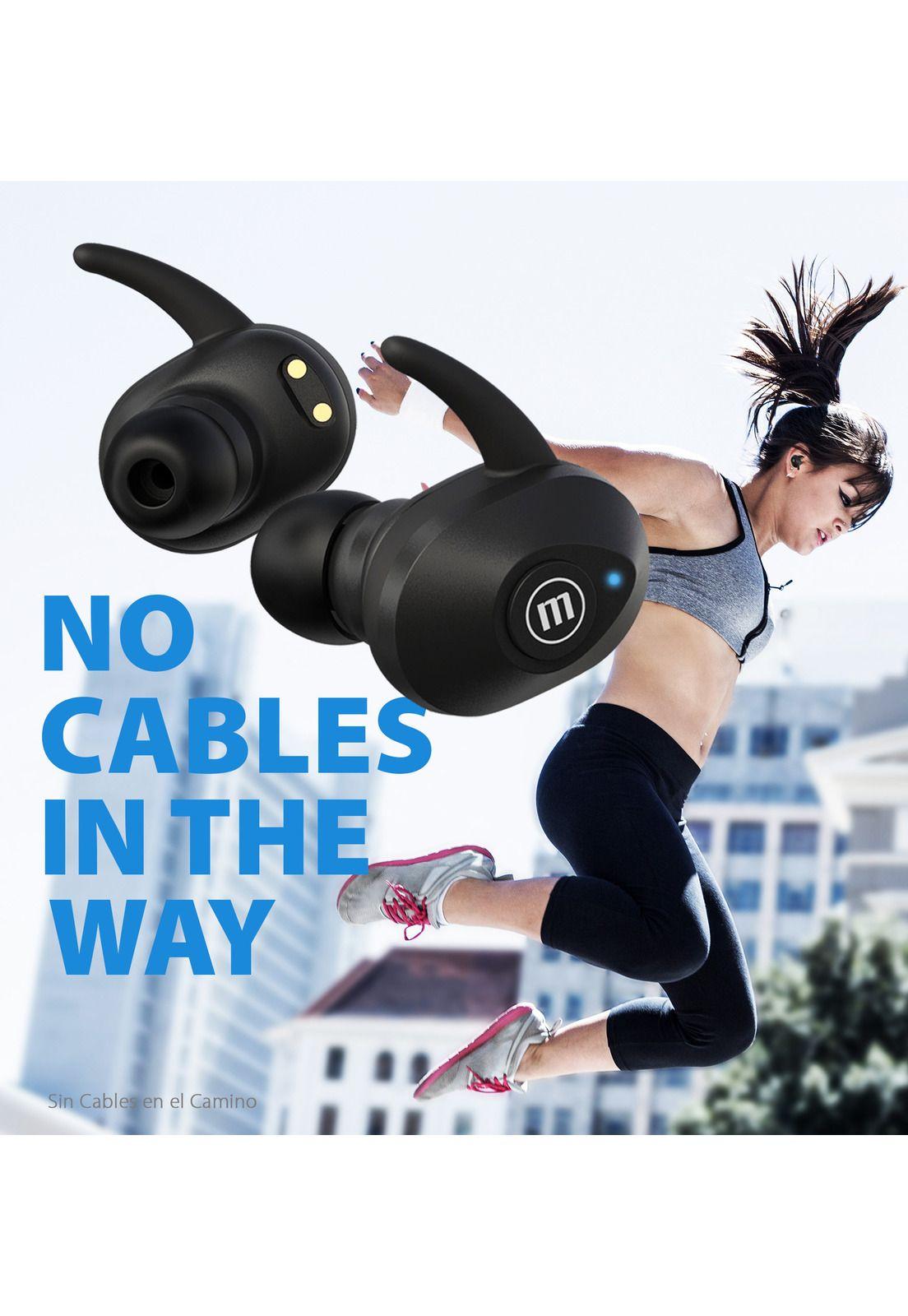 Audífonos Maxell Mini Duo TWS Bluetooth Blue Limit Edition-3