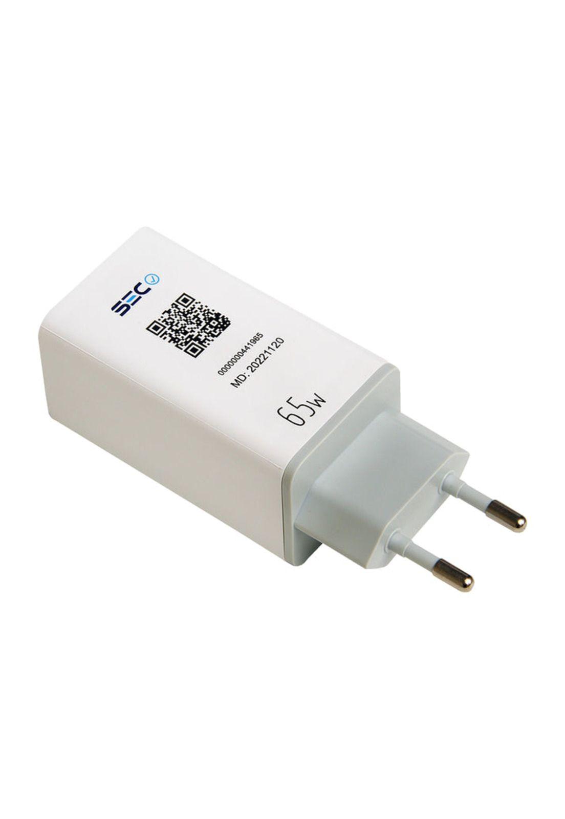 Cargador Power Delivery 65W Ultra Rápido Multi Puertos SEC-8