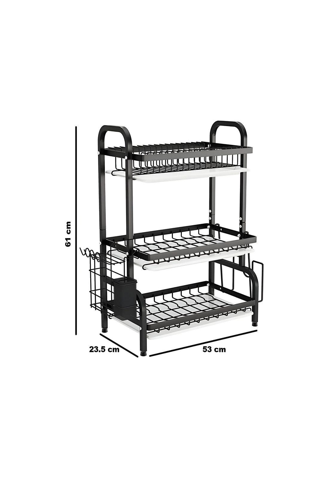Escurridor de Loza Premium de 3 Niveles X X L BLACK-3