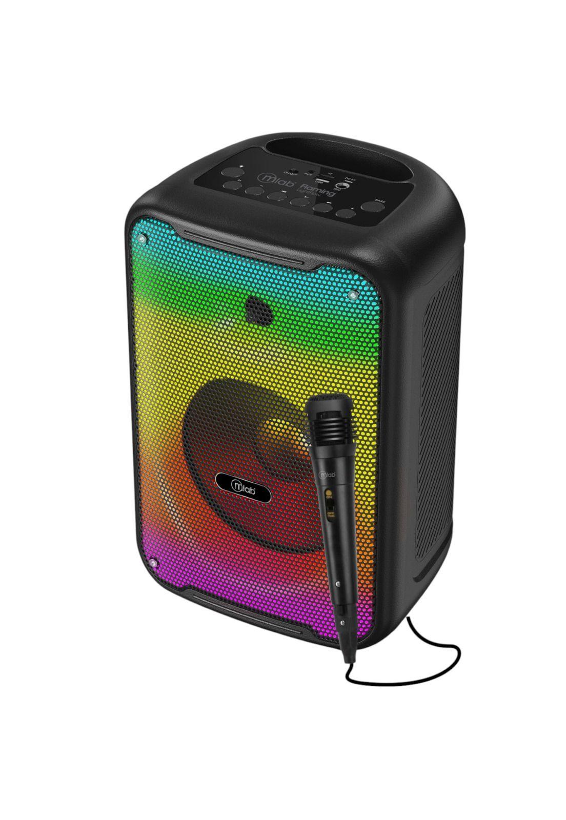 Parlante Bluetooth Flaming Light Flow 8" RGB  20W RMS C/ Mic-1