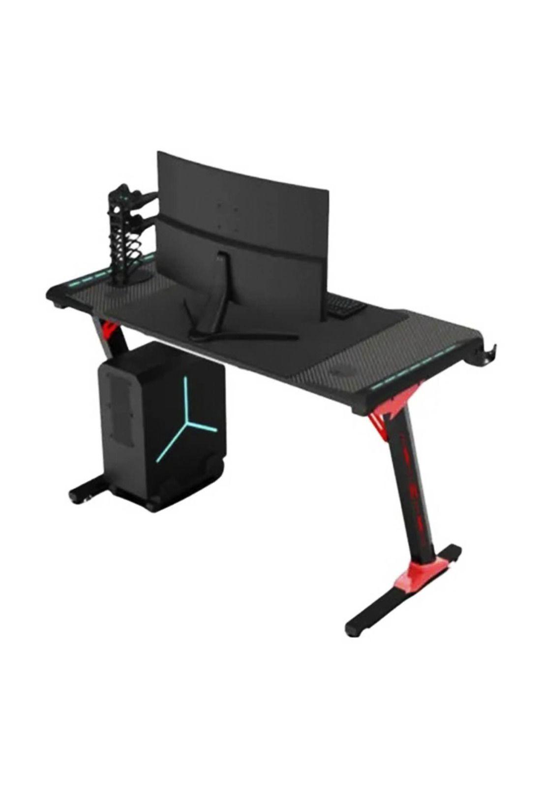 Escritorio Gamer Tipo Z con Iluminación RGB LED + GTC-6