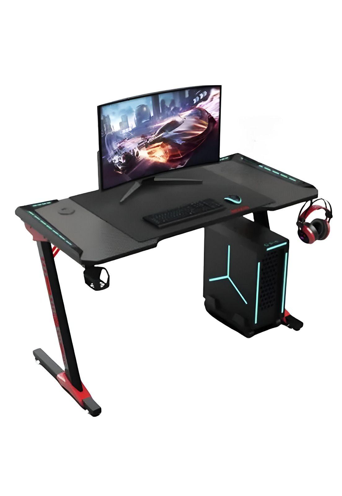 Escritorio Gamer Tipo Z con Iluminación RGB LED + GTC-0