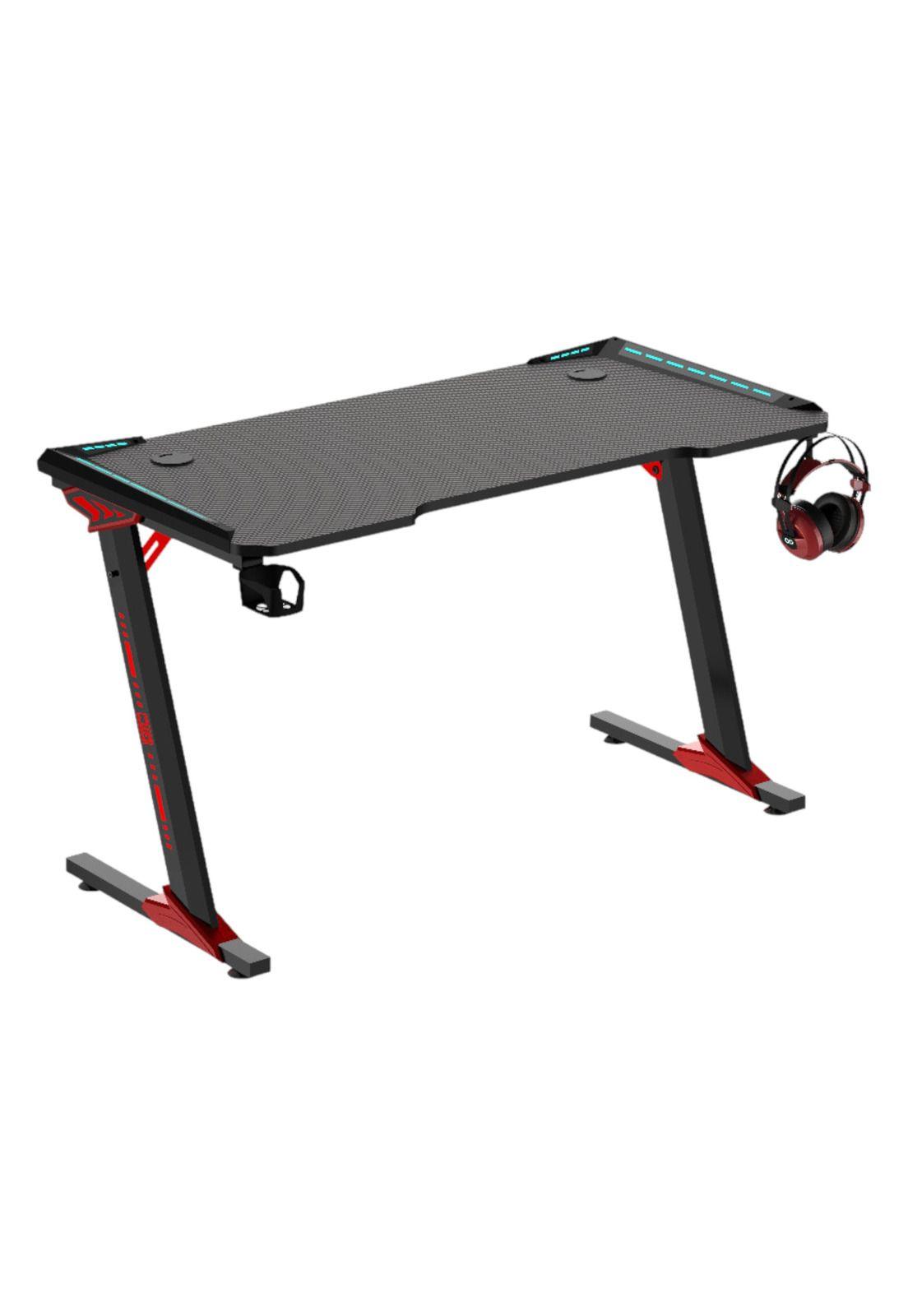 Escritorio Gamer Tipo Z con Iluminación RGB LED + GTC-7