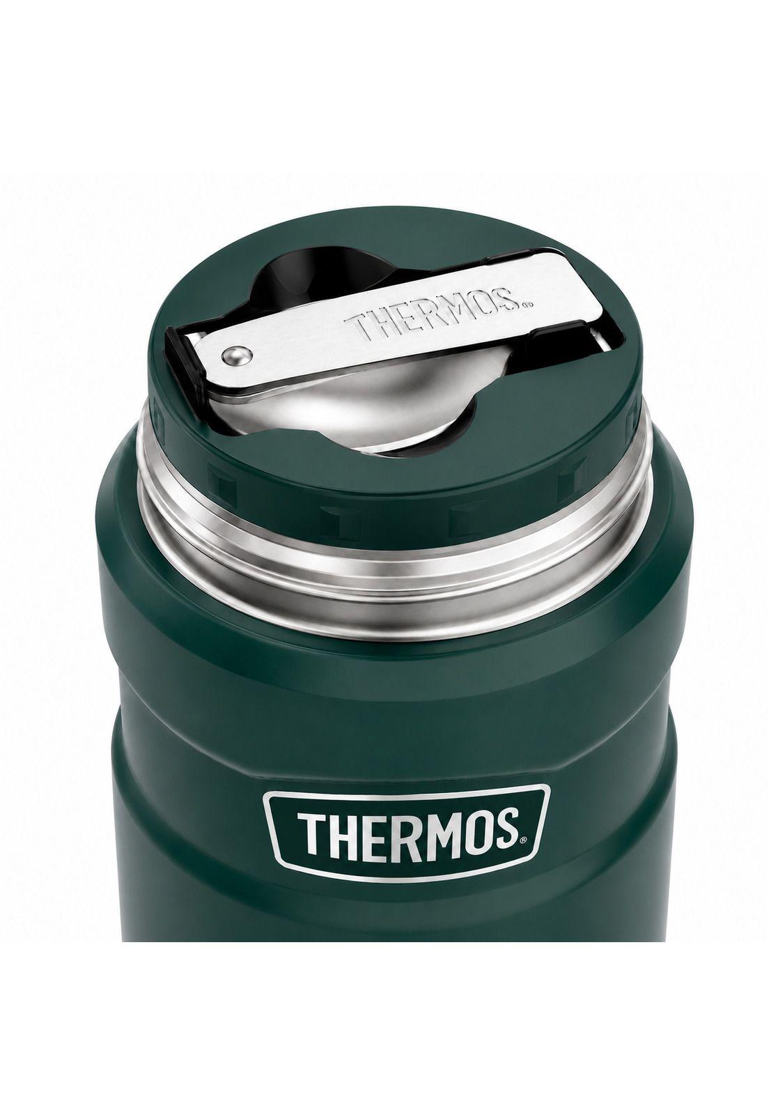 Termo de Comida Premium Inox Thermos King  470ML Verde-2