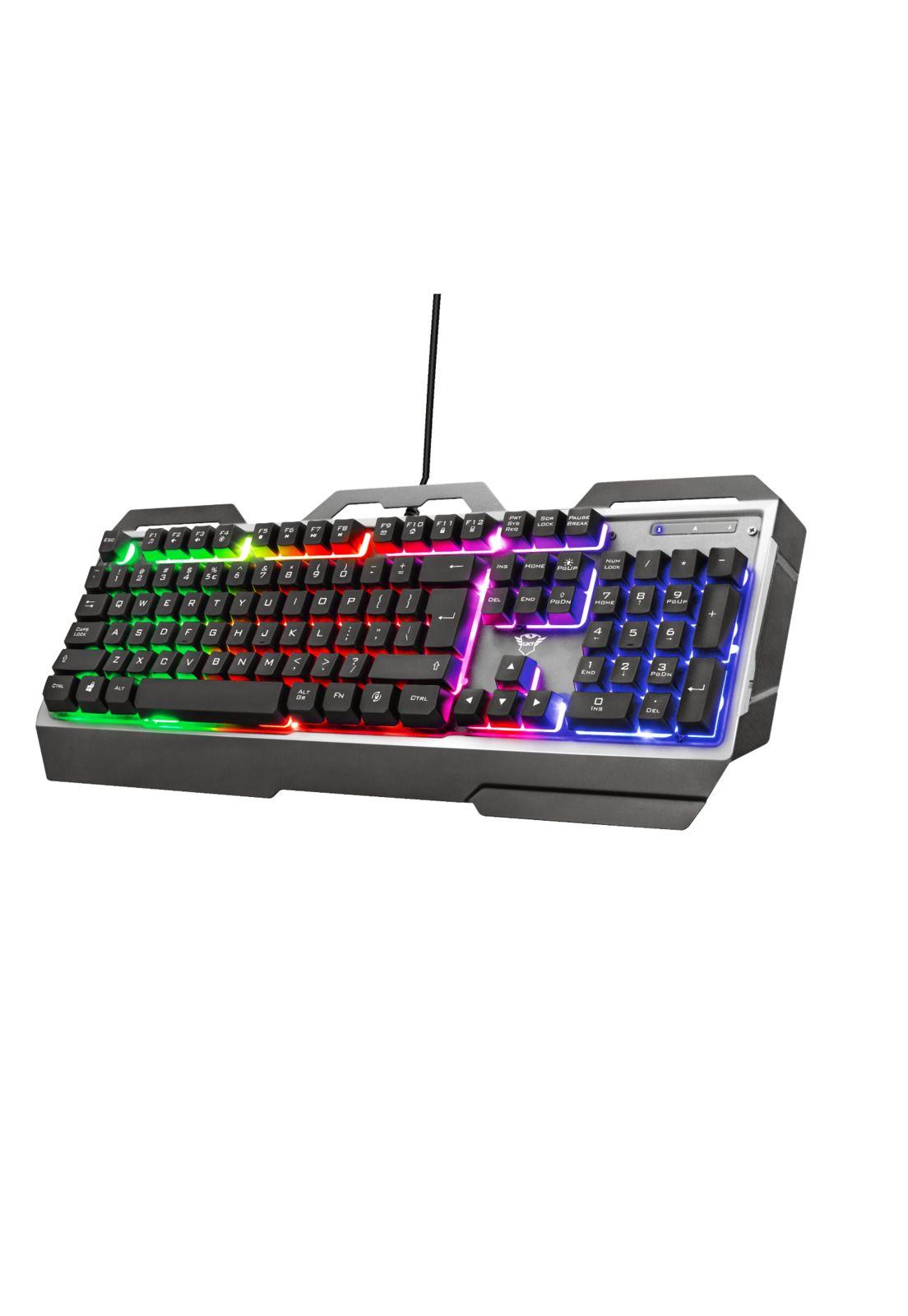 Teclado Gamer Trust Torac Gxt 856 RGB Multiplataformas Anti-Ghosting-0